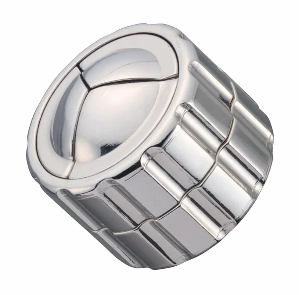 GIGAMIC - Puzzle da Costruzione - Gioco - Hanayama Cilindro - Argento - Percezione Spaziale - 1 Giocatore - 7.8 x 4.5 x 11.9 cm - All Ages