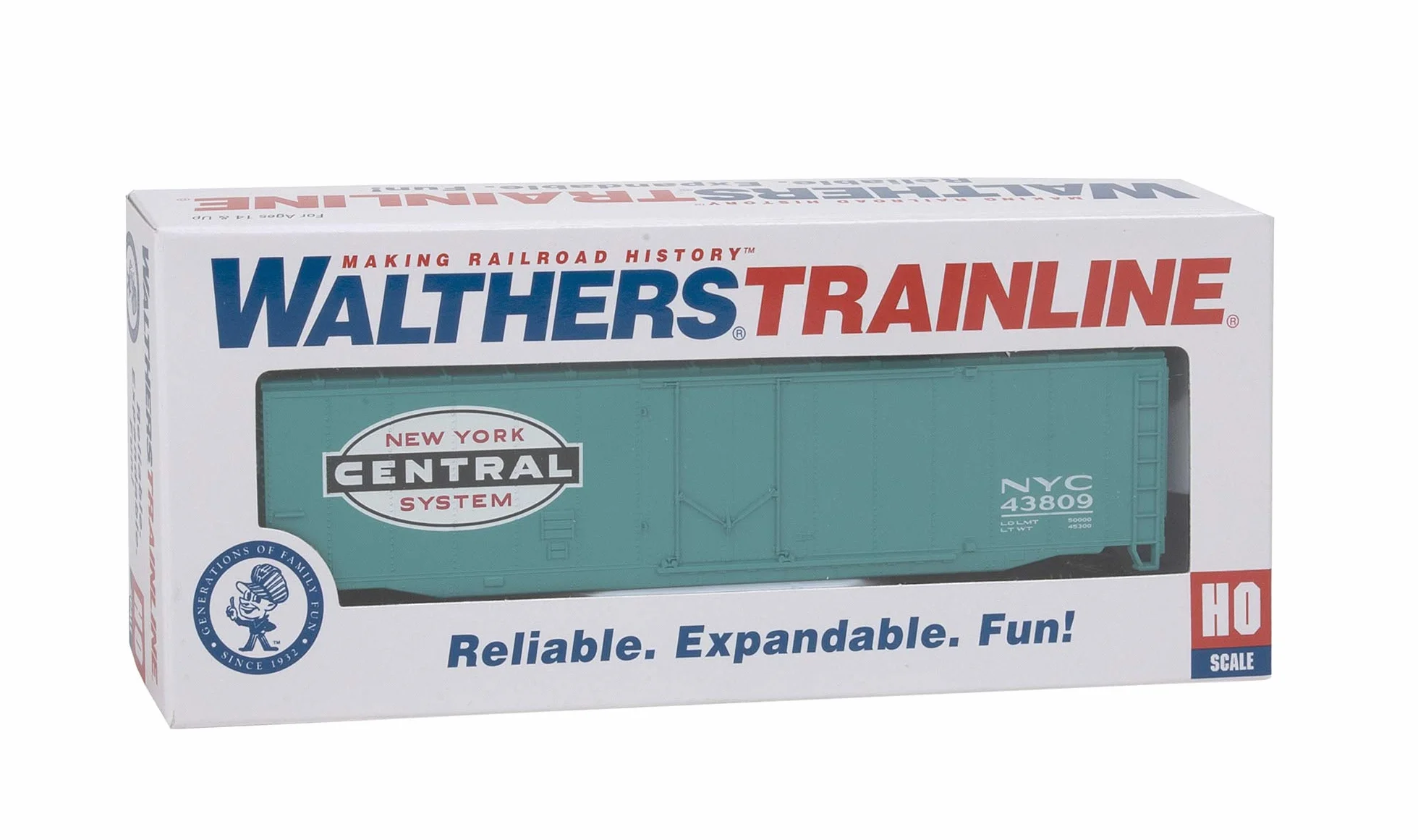 Walthers Trainline Ho Scale Model New York Central Boxcar