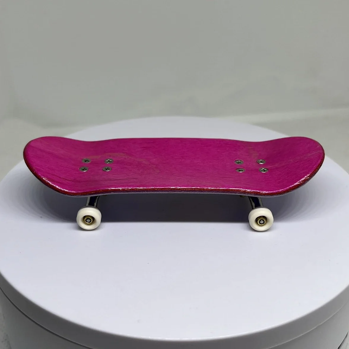 LEEFAI Pro Fingerboard, set completo da 34 x 96 mm, tavola in legno di acero, stampa UV, grafica 4.0 truck e 5 ruote in uretano 65d, Op3ra Oriented Vibes