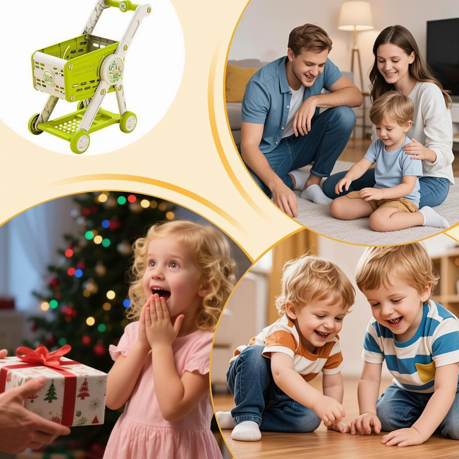 Carrello Della Spesa Giocattolo Cesto Della Spesa Giochi Supermercato | Cucina Bambini Role Play 1 3 Anni Bambine Casa Delle Bambole