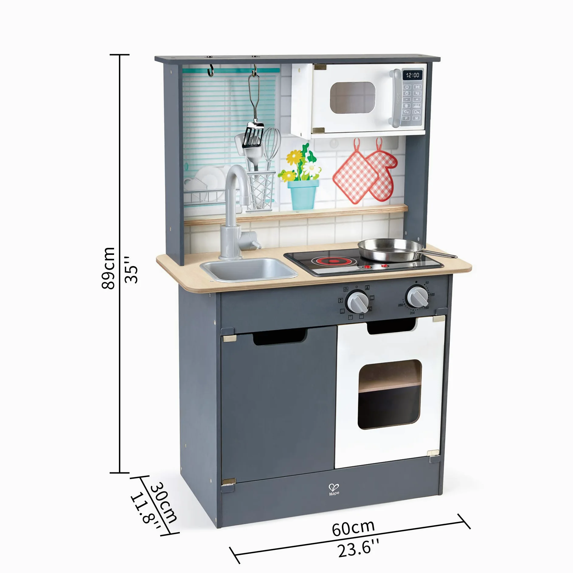 Hape Cucina Grigia – Set da Cucina Interattivo per Piccoli Chef!