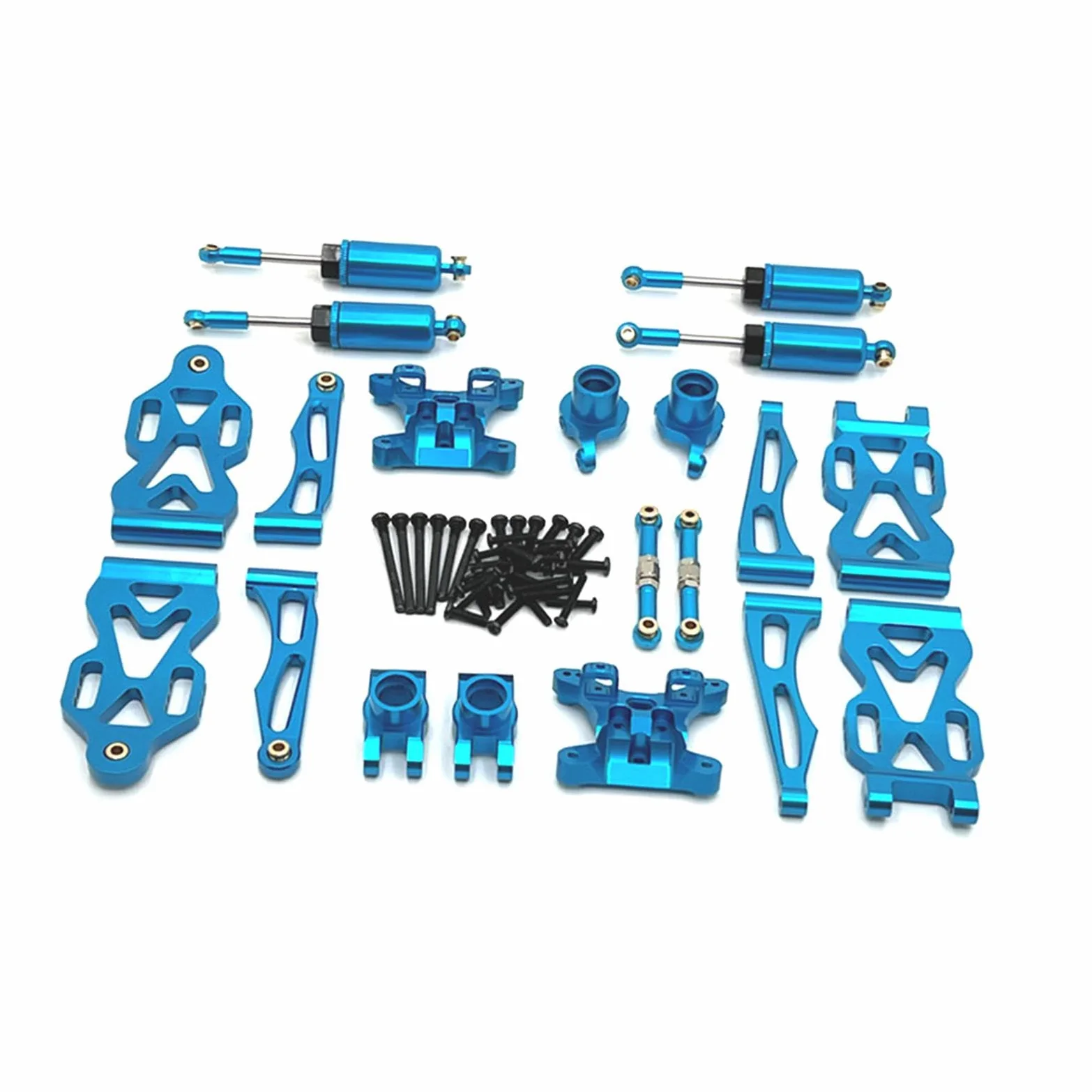 Set di pezzi di ricambio per auto RC in metallo, eccezionale, garantisce compatibilità con un'ampia gamma di modelli RC, accessori di aggiornamento, Blu