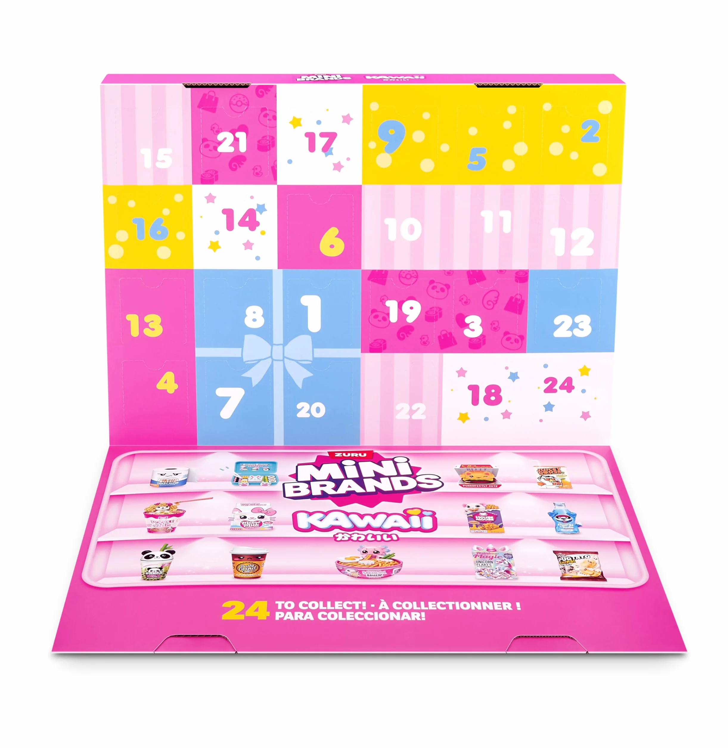 Mini Brands Kawaii Calendario dell'Avvento di ZURU, giocattoli Seaonal da collezione per ragazze