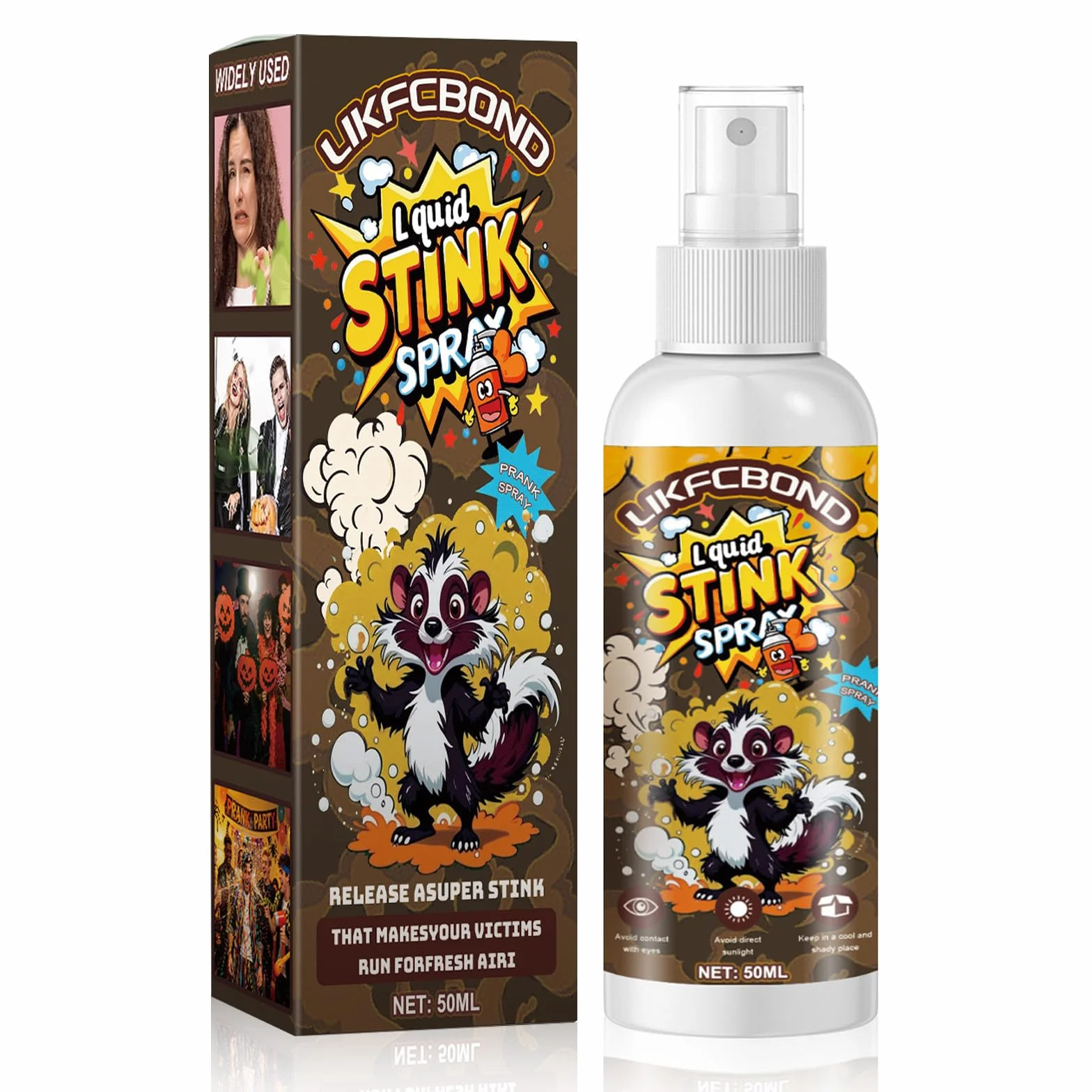 Spray Puzzolente Extra Forte, Spray Scoregge Liquido, Spray Divertente per Scherzo, Funny Party Prank Stink Spray per Adulti, 1 Pezzo, 50 ML