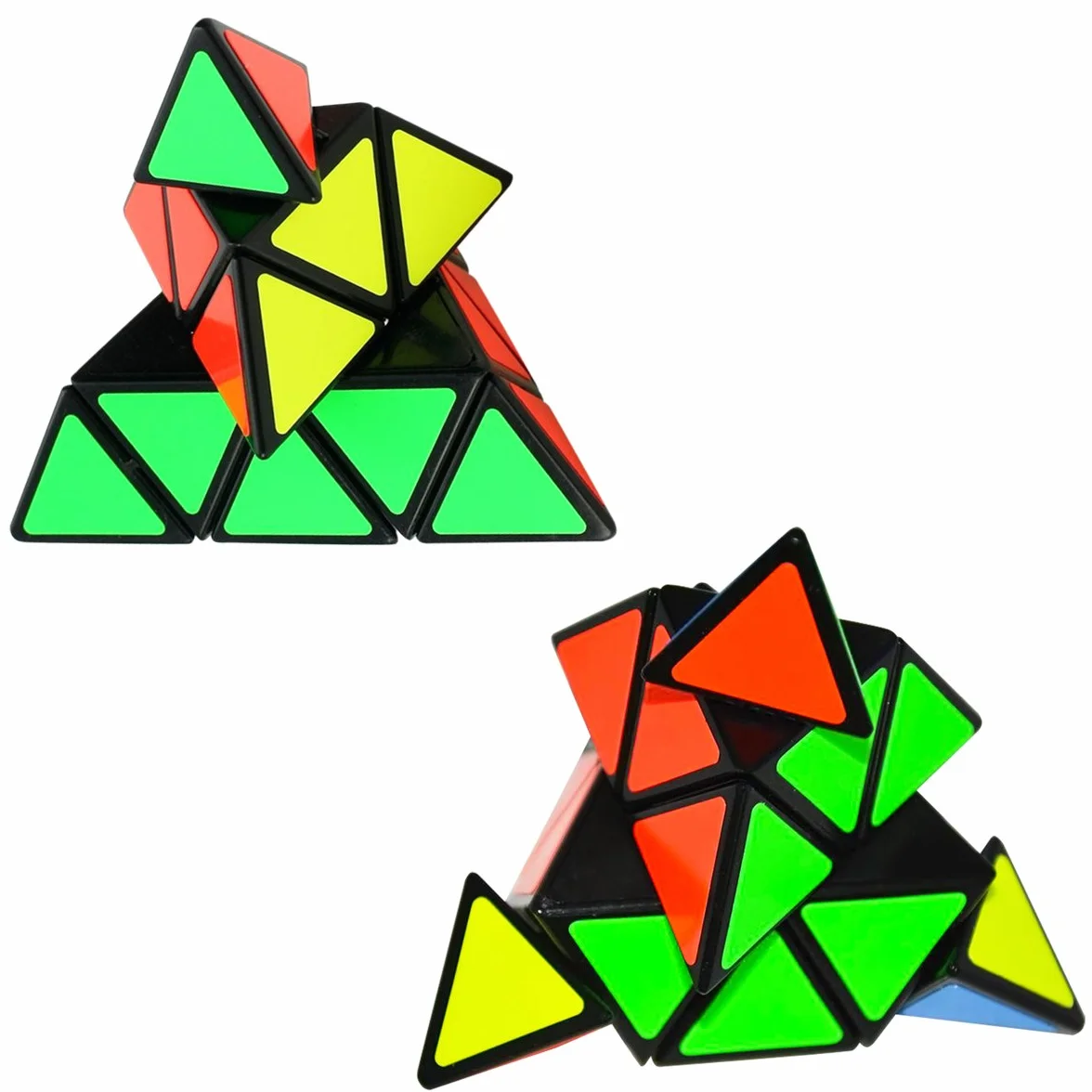 Cooja 3x3x3 Magic Pyramid Cube Speed Cube Brain Puzzle