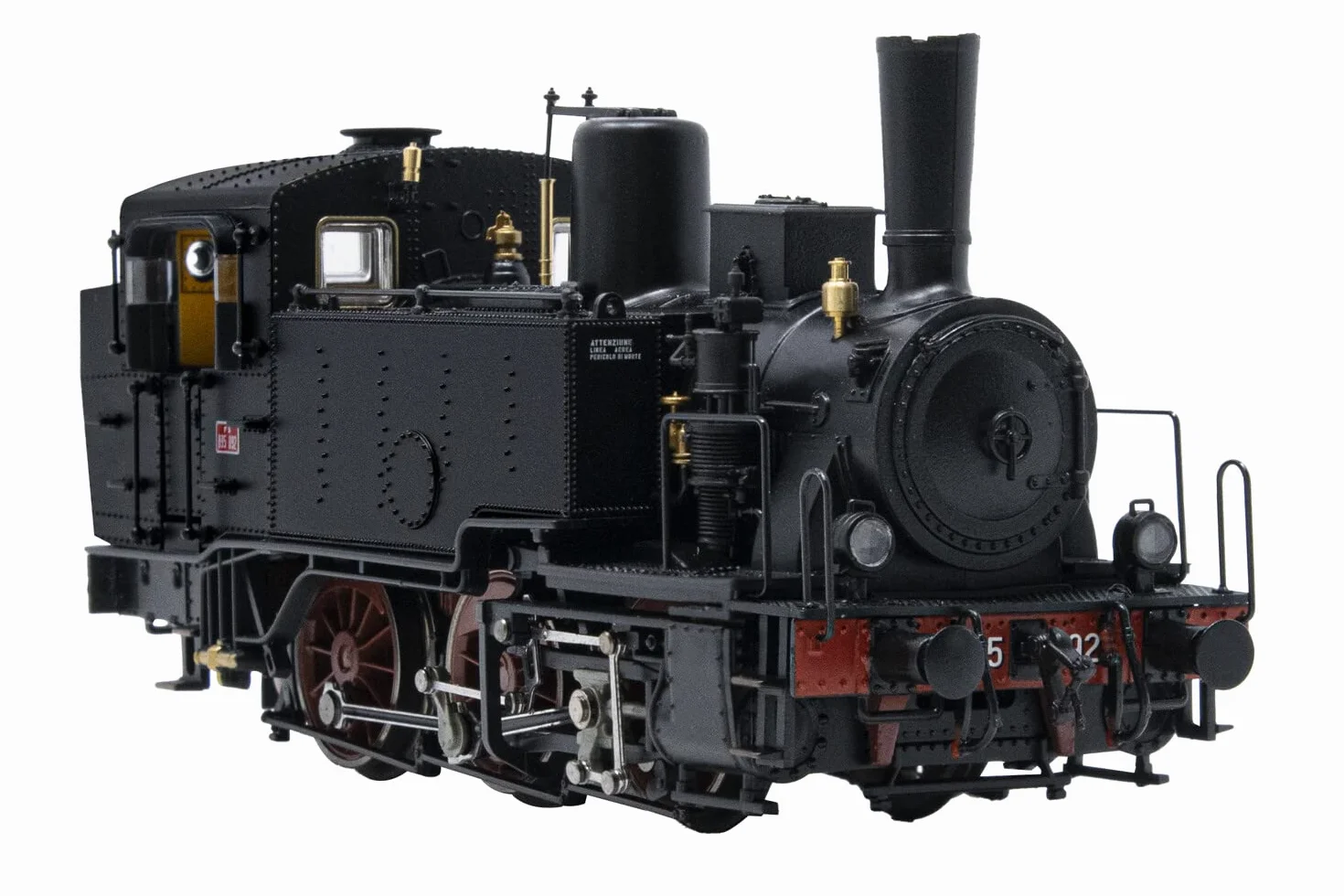 Rivarossi FS locomotiva a vapore Gr. 835 lampade elettriche pompa Westinghouse