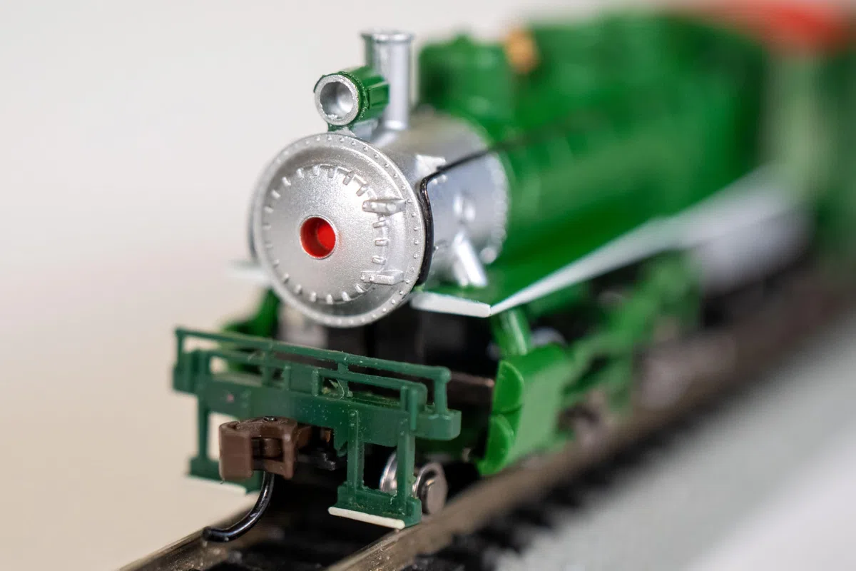 Bachmann And Tender Southern Train Car, Green, N Scale Auto Prairie 2-6-2 Locomotiva e tenero vagone del Treno del Sud, Verde, Scala N, Colore, 51572