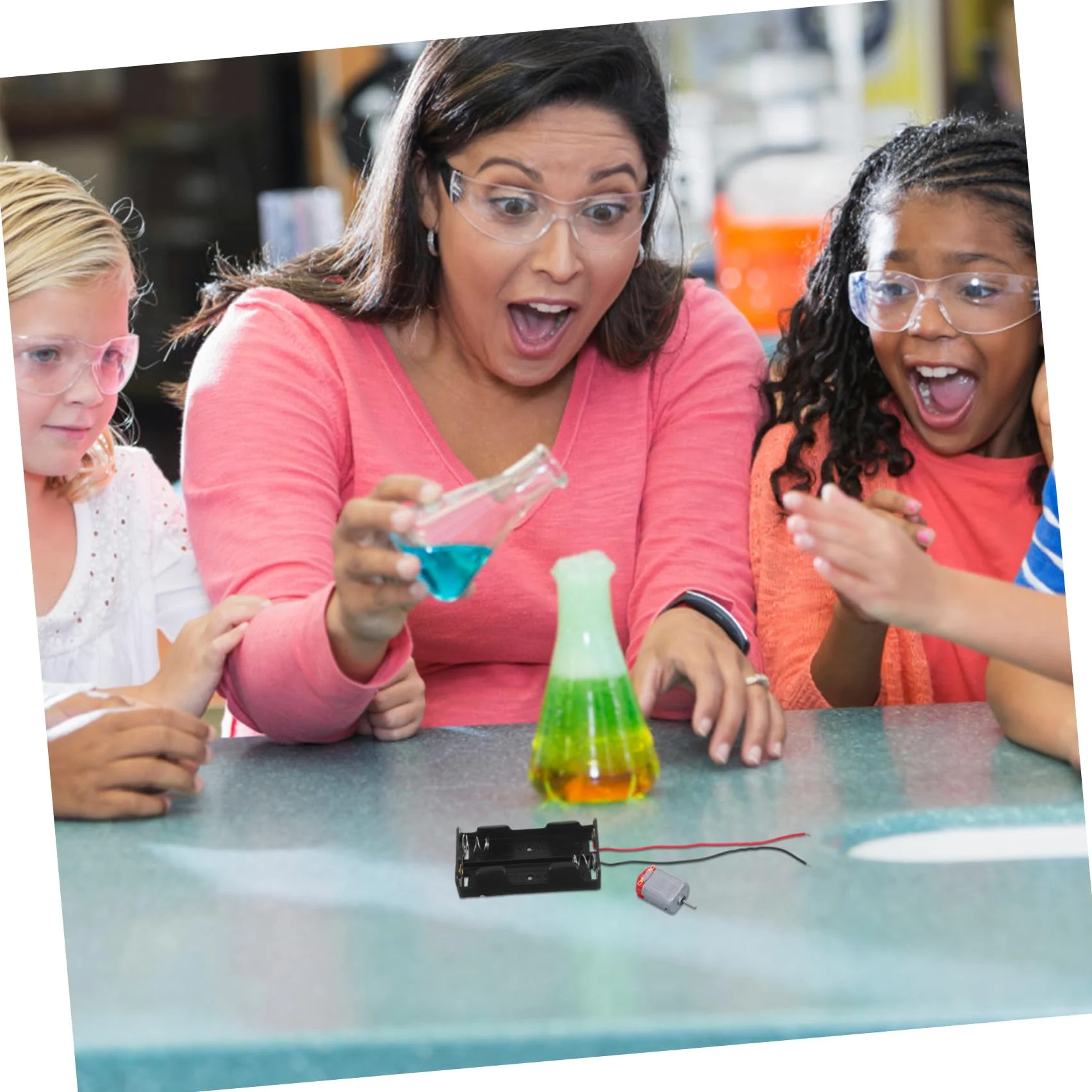 TOYANDONA Kit di Costruzione di Circuiti Elettrici per Ragazzo Ragazza con Motore Dc e Ingranaggi Meccanici in Plastica Set di Esperimenti Scientifici di Fisica per Progetti di Apprendimento