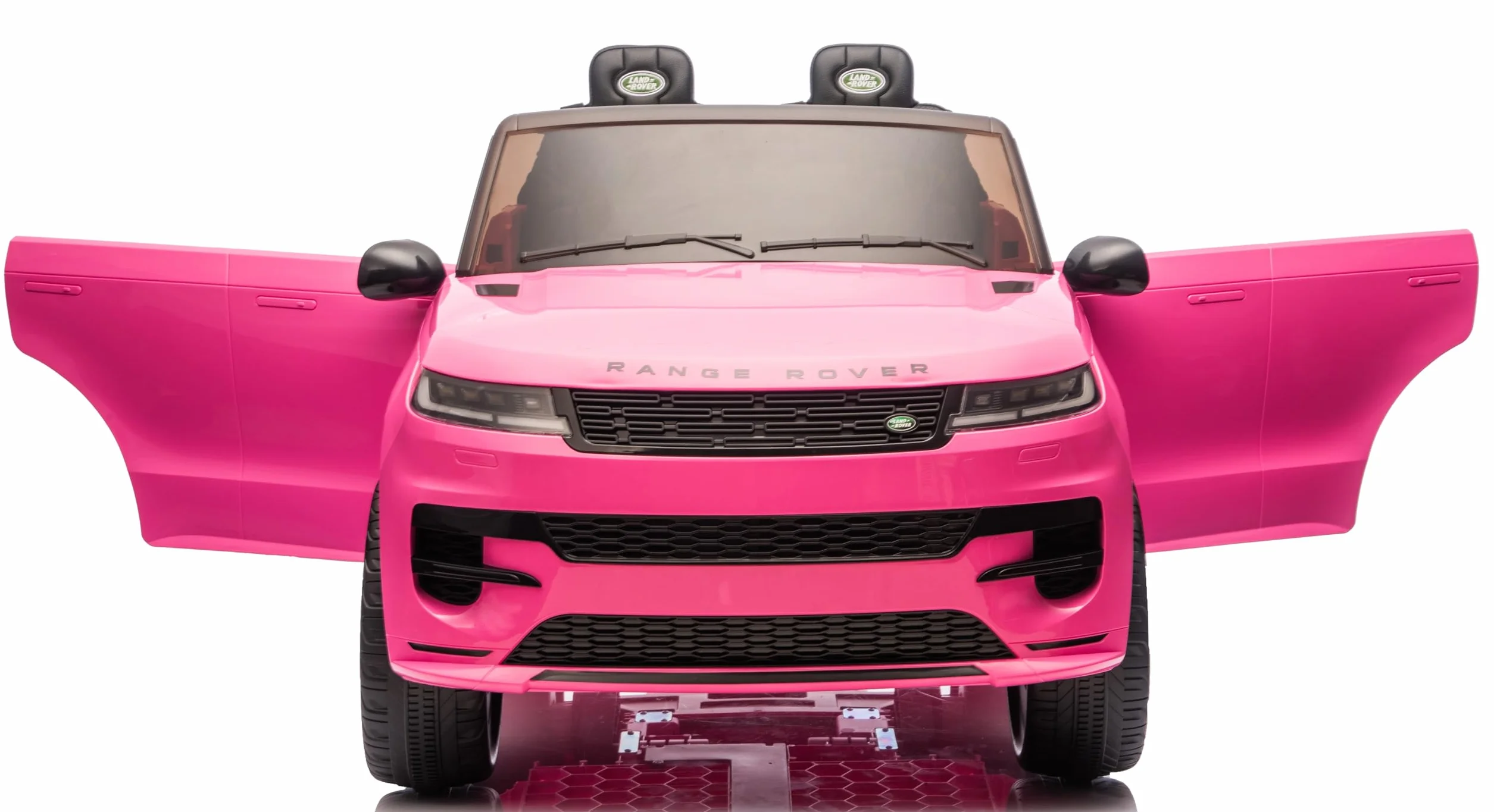 Land Rover Range Rover Sport 24V Maxi SUV Elettrico per Bambini 2 Posti - Macchina con Telecomando Sedili in Pelle Due Cinture a 3 Punti Luci LED Bluetooth Carico Massimo 60 Kg (Rosa)