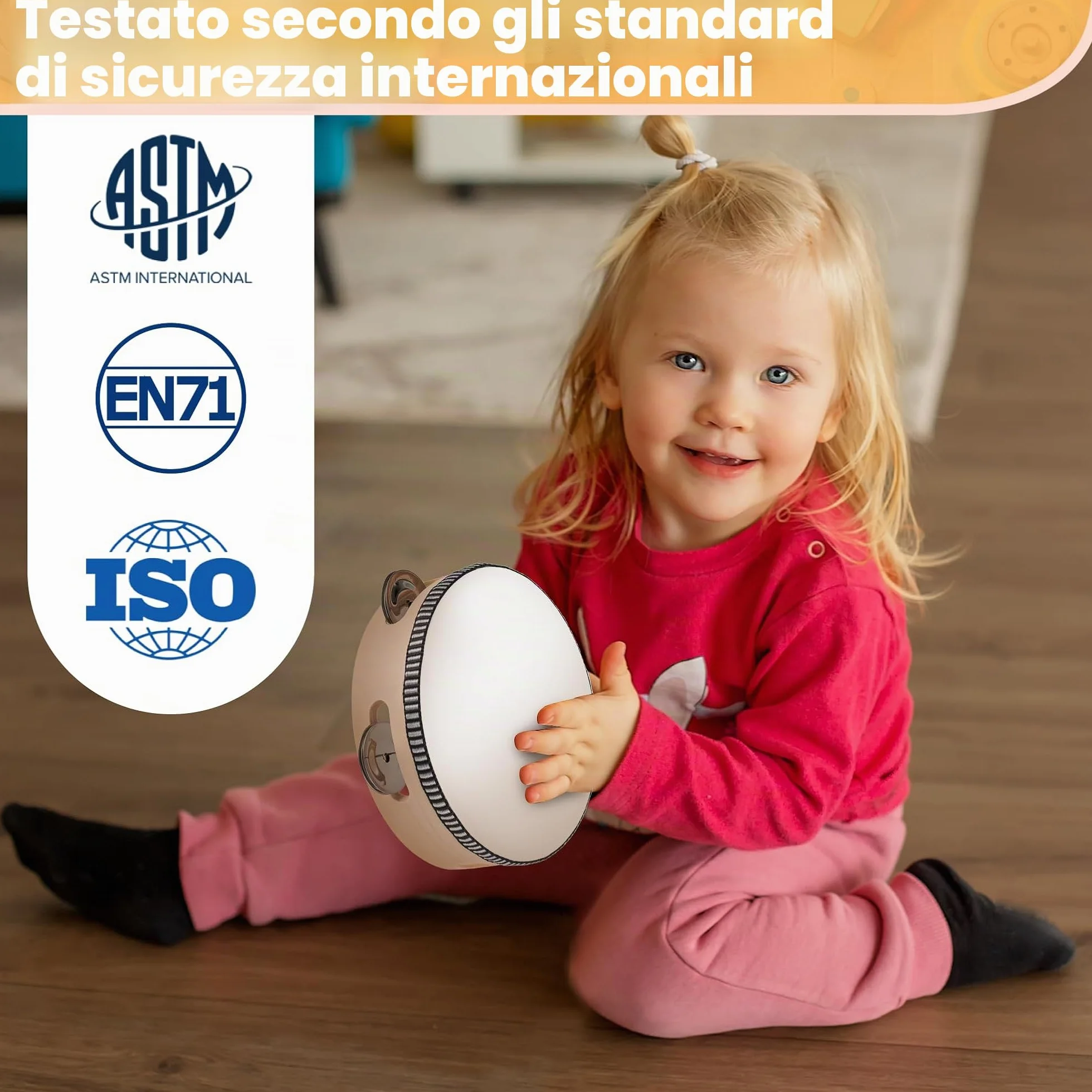 STOIE'S 15 PZ Strumenti Musicali Legno Bambini 3 4 5 6 Anni Percussioni Montessori Set Strumenti Musicali Bambini Tamburello Bambini Giocattoli Musicali Giochi