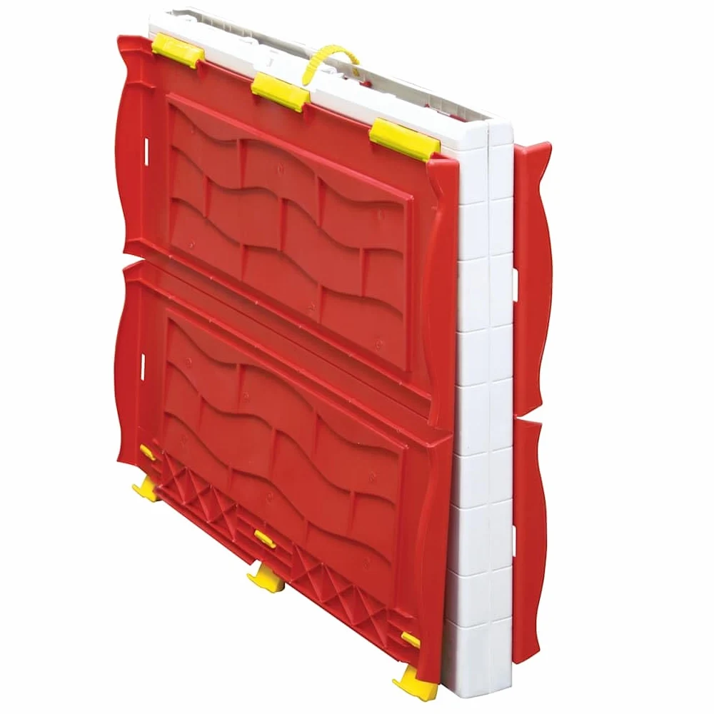 Casetta giocattolo pieghevole per interni ed esterni, resistente alle intemperie, con porta e finestre, stabile casetta da giardino per bambini dai 2 anni in su, 96 x 91 x 115 cm