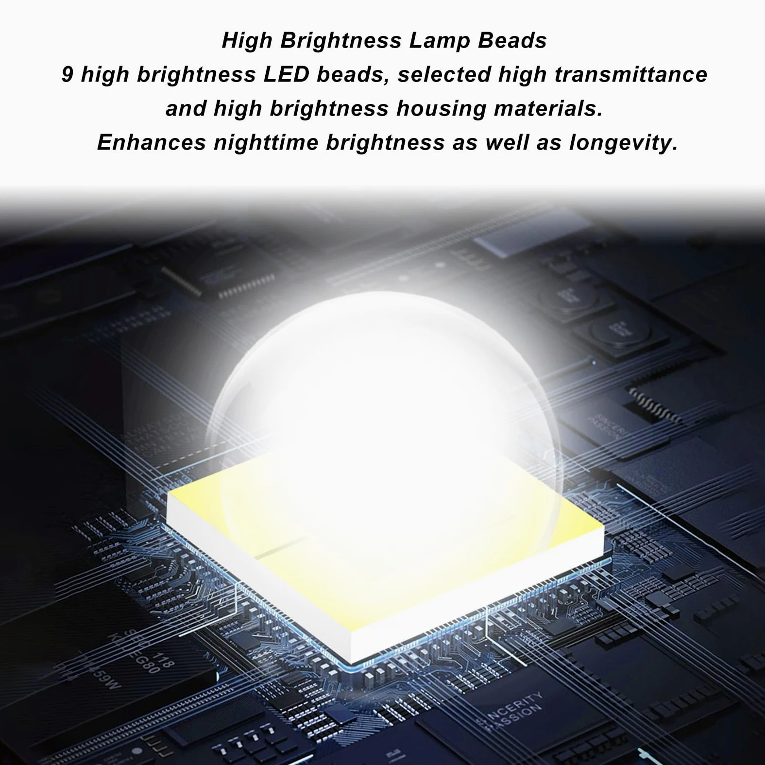 Fockety Luce Stroboscopica per Drone, 9 LED Luminosi 3 Colori Luci