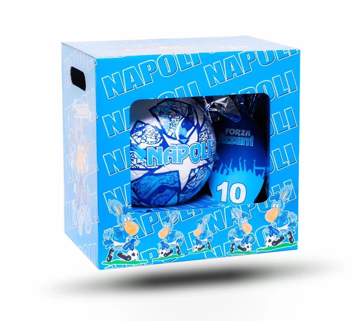 UOVA DI PASQUA DA 150gr + PALLONE DA CALCIO MIS. N.5 + OROLOGIO CIUKO - FORZA AZZURRI