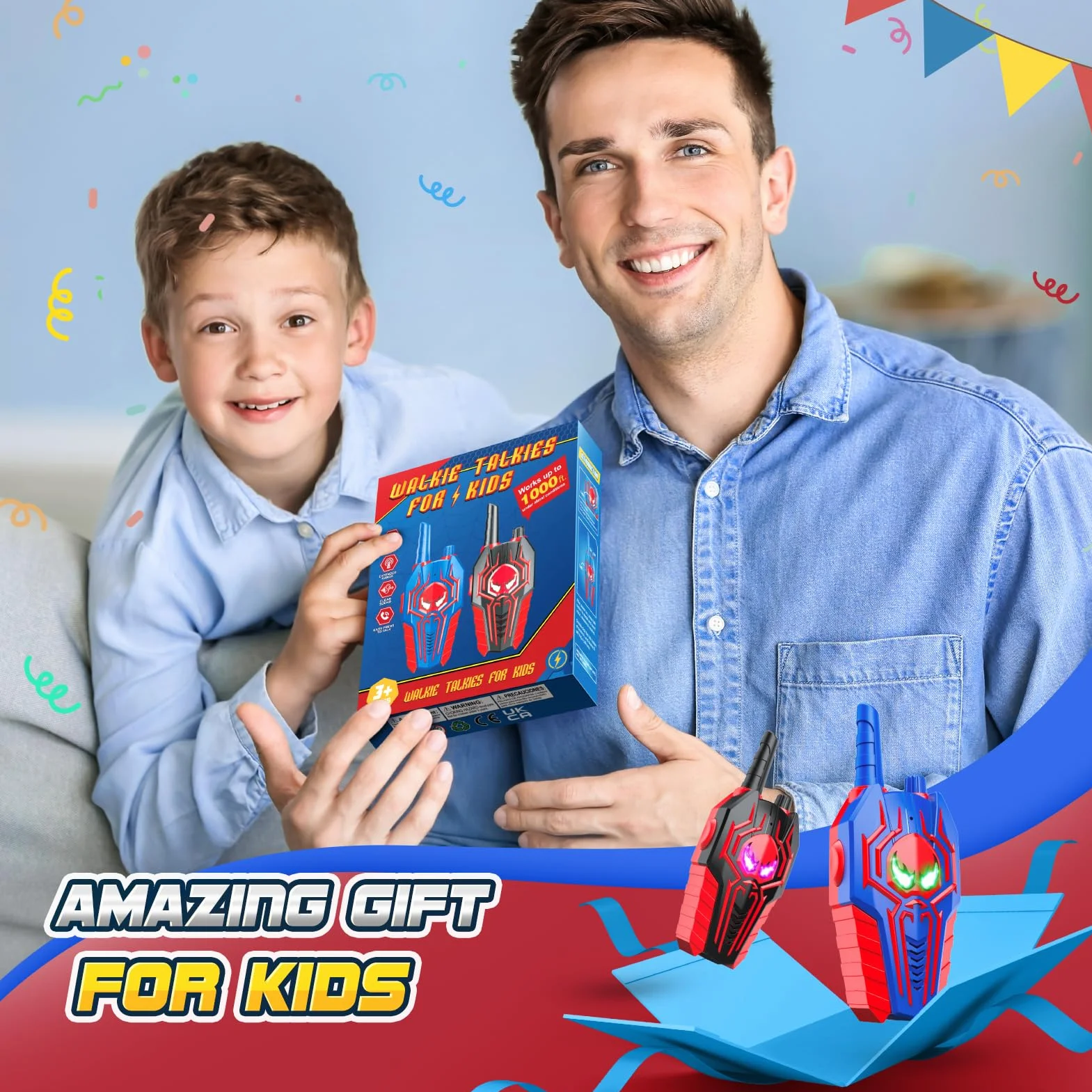 Walkie Talkie Bambini Giocattolo da Esterno Regalo 3-10 Anni