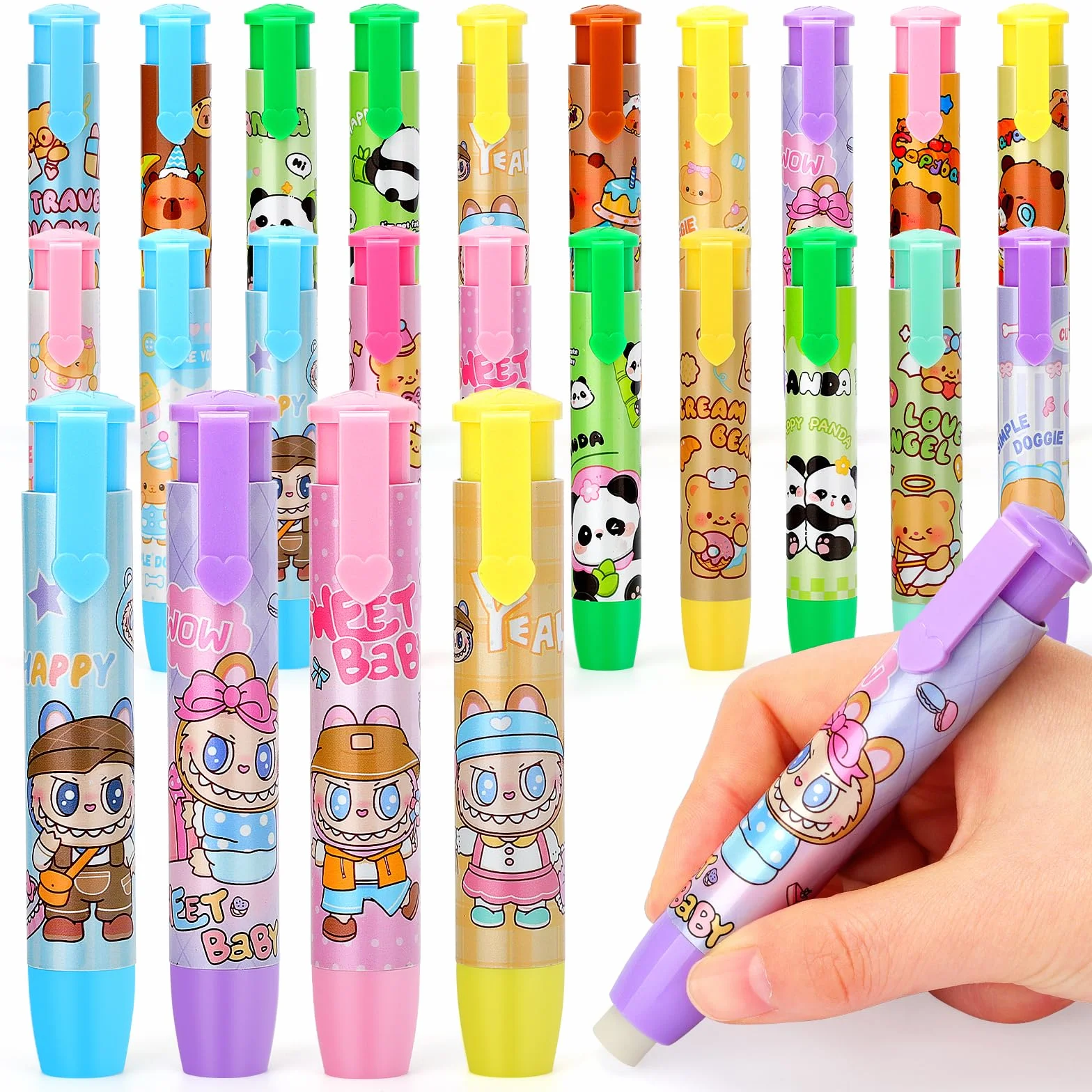 Gadget Compleanno Bambina: 20PCS Gomma Penna Regalini Fine Festa, Gomme da Cancellare Bambini Sacchetti Regalini Fine Festa Compleanno