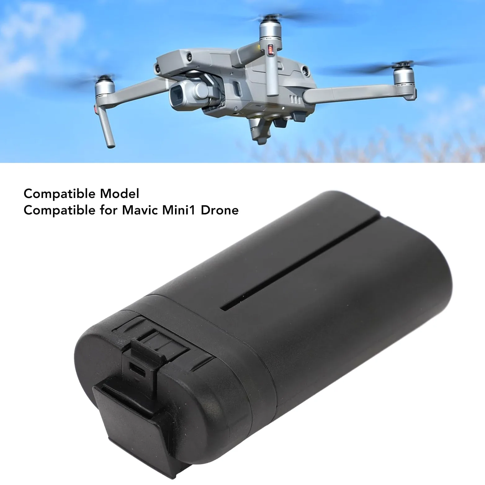 Cryfokt Batteria Lipo Sostitutiva per Drone Ad Alta capacità da 2500 MAh per Mini1 di Monitoraggio Efficiente delle Prestazioni per Tempi di Volo Prolungati