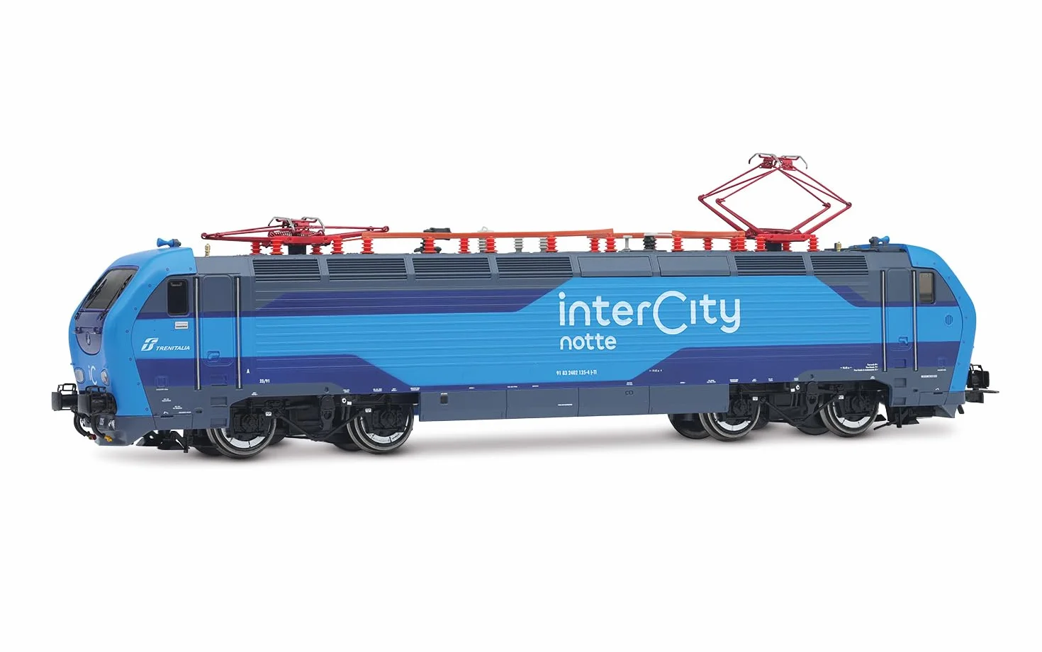 Rivarossi HR2982S FS E.402B locomotiva elettrica DCC sonoro livrea Intercity blu Ep. VI