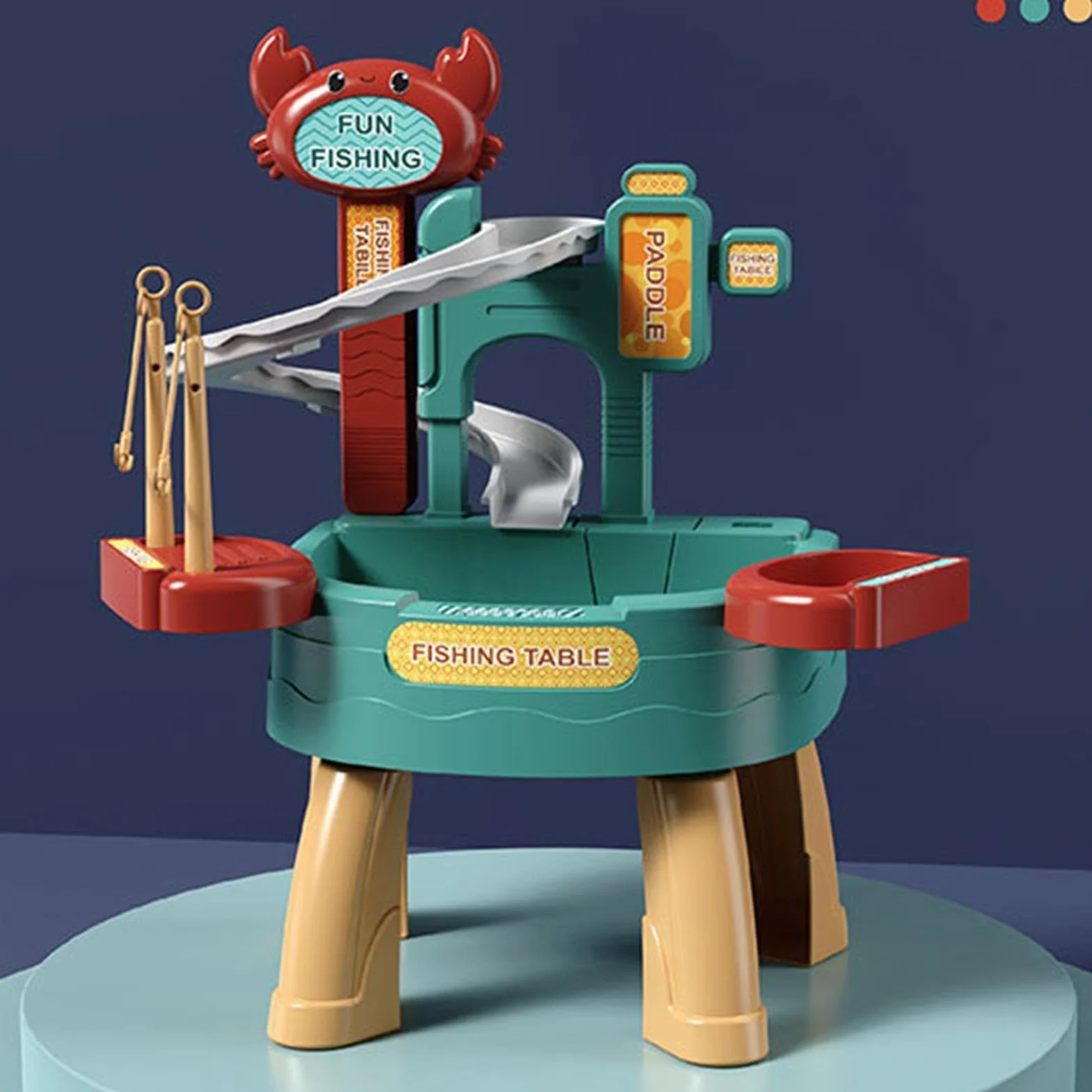 Tavolo Acqua Da Esterno Di Pesca Estivo | Di Pesca Per Bambini Per L'Età Prescolare Giardino Patio Spiaggia Campeggio Asilo Casa Bagno Sala Giochi Vacanze Compleanno