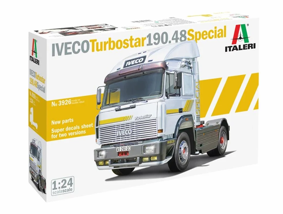 Italeri 3926 IVECO TURBOSTAR 190.48 SPECIAL, scala 1:24, plastic model kit, modello in plastica da montare, modellismo, camion, Multicolore, adulti unisex