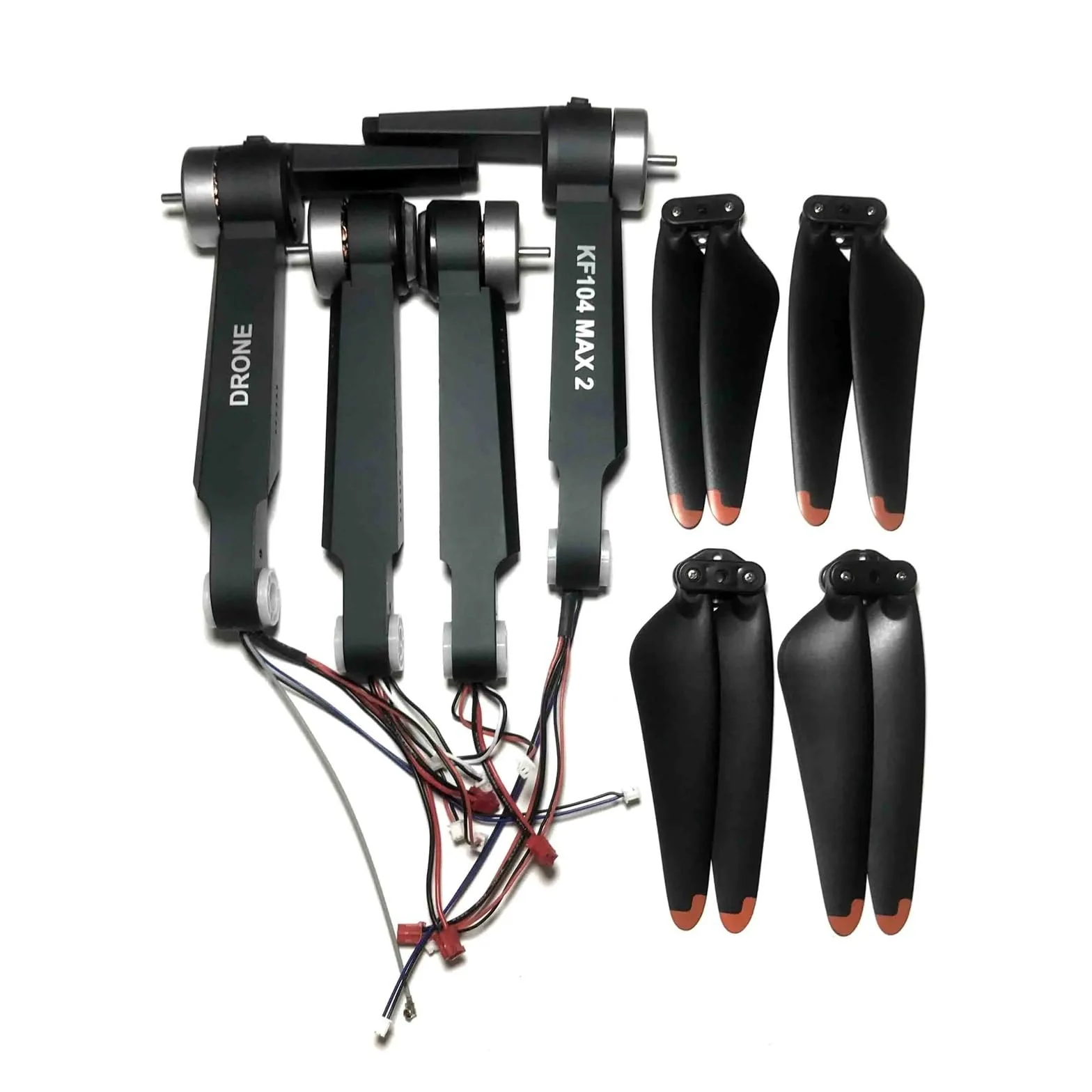 Compatibile con il kit di componenti del carrello di atterraggio Maple Leaf del braccio del motore brushless del drone KF104 Max 2(20pcs Blades)