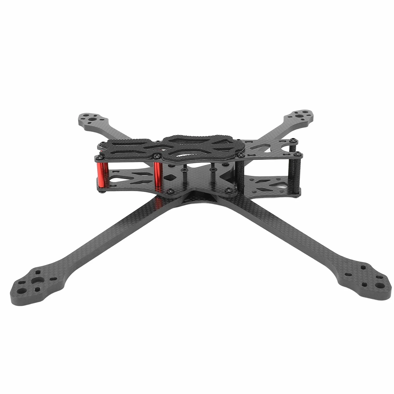 Alomejor Kit di Telaio Quadrirotore Leggero in Fibra di Carbonio da 315 mm, Resistente agli Urti, Manutenzione Facile per gli Amanti dei Droni da Corsa FPV