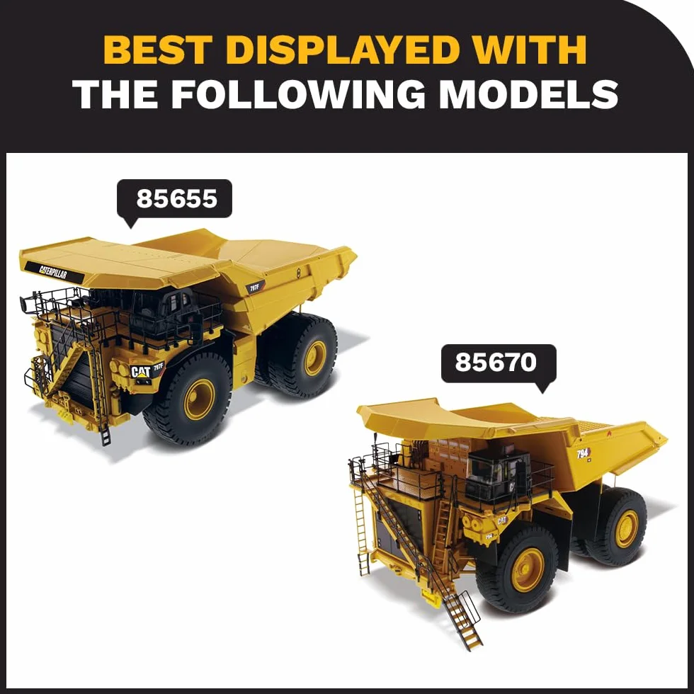 Diecast Masters Caterpillar Cat 798AC Camion minerario Scala 1:50 20,8 x 14,8 x 31,0 cm Giallo