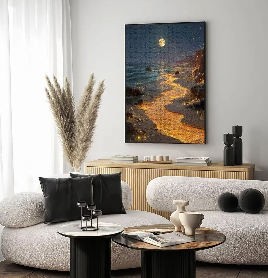 Puzzle 4000 Pezzi, Jigsaw Puzzle per Adulti, Luna Giallo BLQSBGA6-529 | Puzzle Classici, Impossibile Difficile Sfidanti Puzzles, Puzzle Decorativo per La Famiglia, Come Regalo e Decorazione Pareti