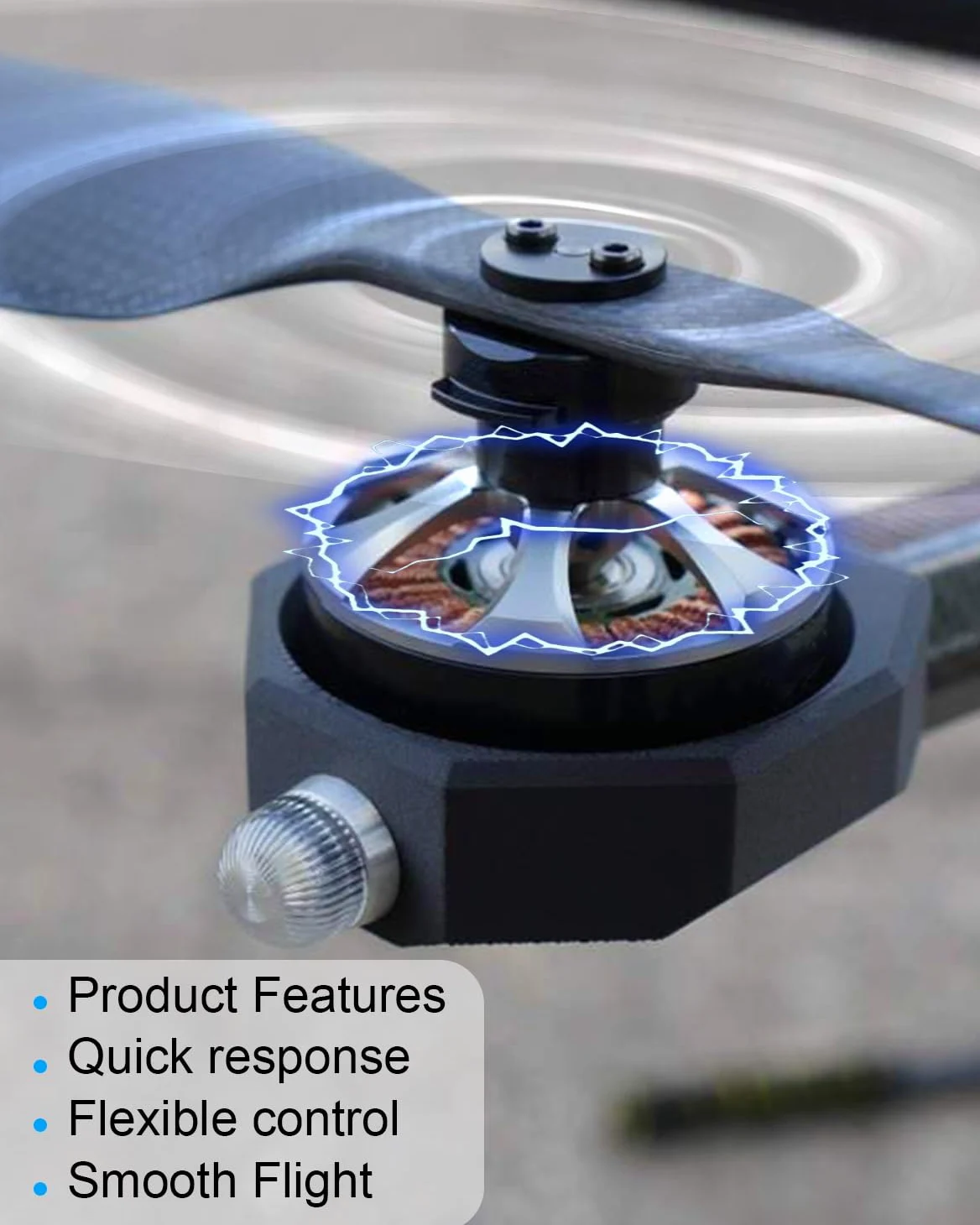 FPV Drone Motor 2306.5 1800KV 6S Brushless Motor Fit for FPV Racing Drone QAV Quadcopter, 4 Pz