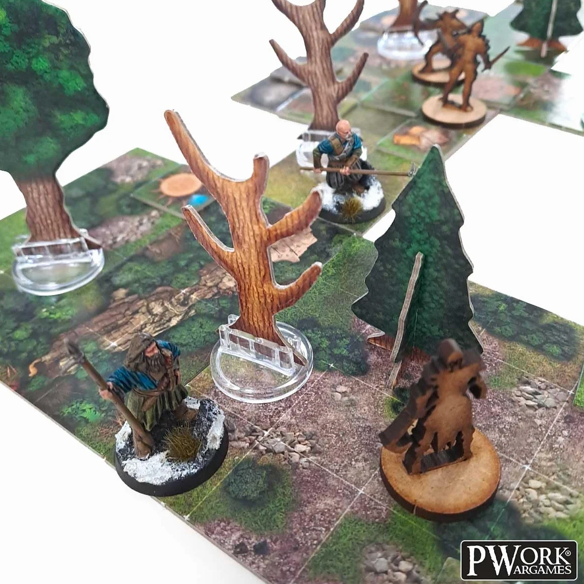 The Forest - RPG Modular Map Tiles - double face cardboard tiles