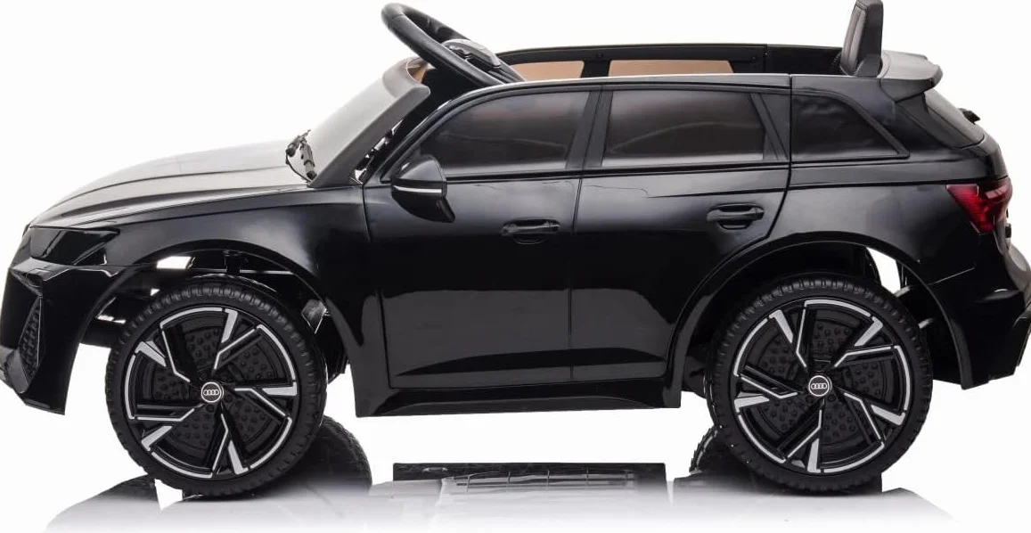 TOYSCAR Audi RS6 Macchina Elettrica per Bambini 12V Doppio Motore Telecomandata Sedile in Pelle