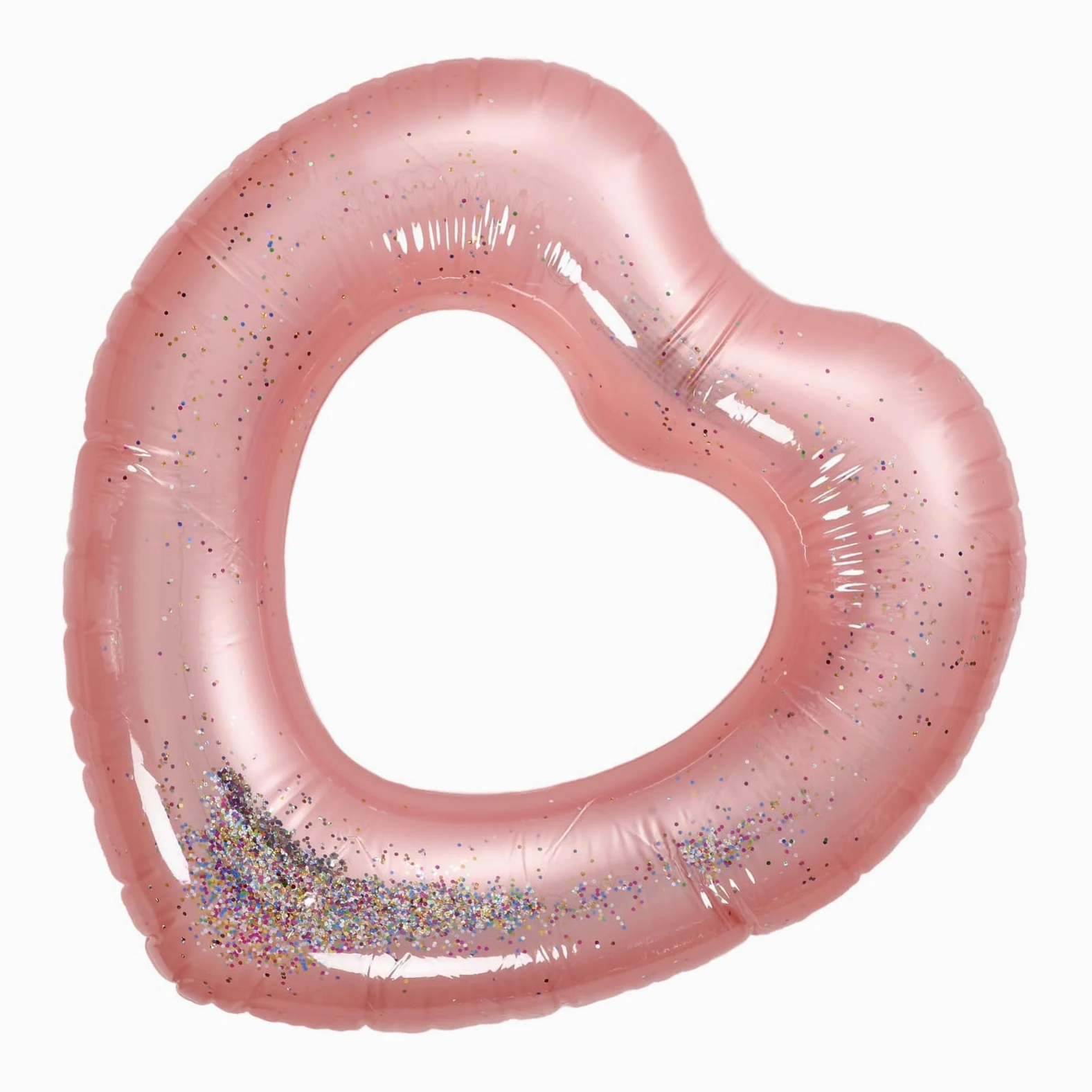 Abaodam salvagente a forma di cuore toys for giocattolo pool party piscine per piscina zattera anello galleggiante a forma di cuore anello galleggiante da spiaggia pvc bianca