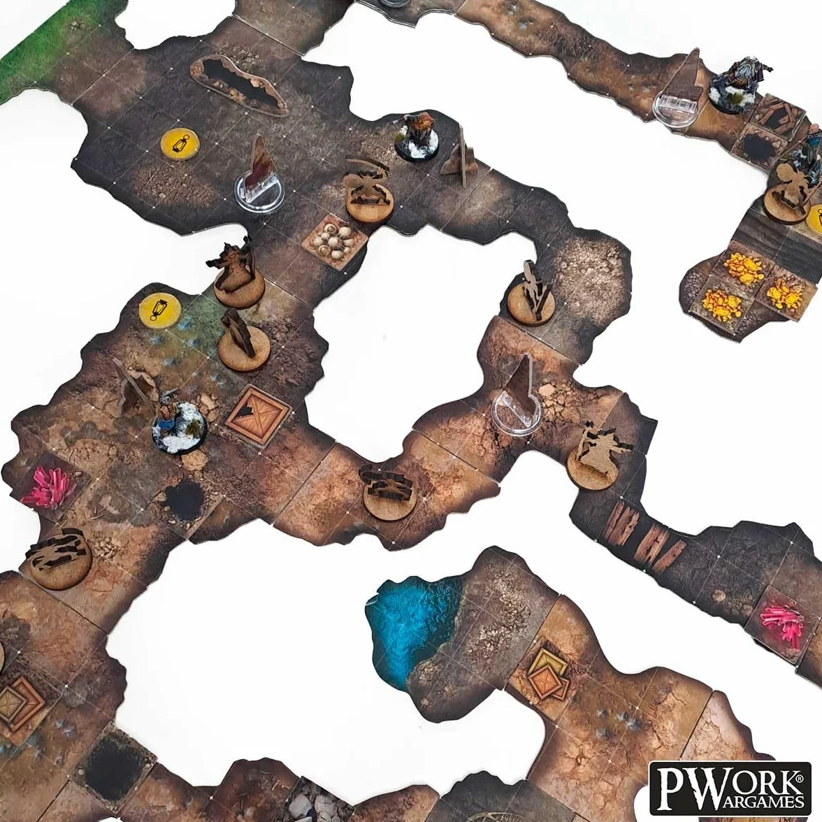 The Cave - RPG Modular Map Tiles - double face cardboard tiles
