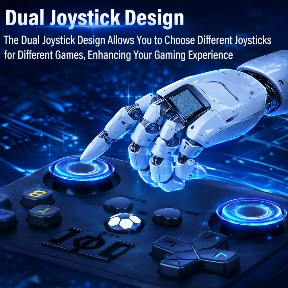Console di Gioco Portatile Retrò R36MAX, Schermo IPS da 4 Pollici 720×720, Scheda TF da 128 GB, 22 000 Giochi Classici Integrati, Doppio Joystick Analogico, Batteria 4000 mAh, Nero