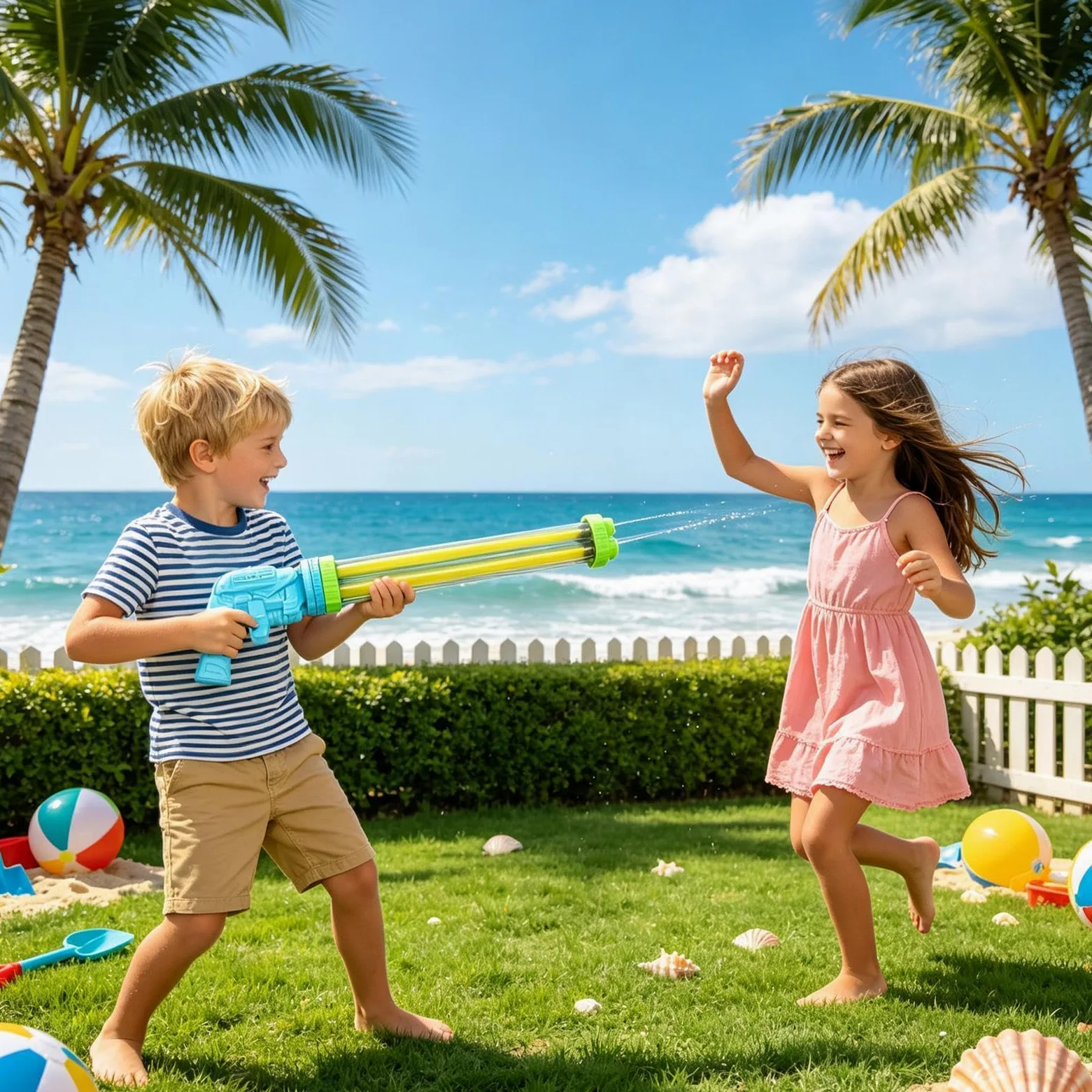 Spruzzatore D'Acqua Per Bambini Giocattolo Da Festa Multi-Tubo Estraibile | Giocattolo Spruzza Acqua Da Esterno Per Adulti Feste Campeggio Giardino Retro Compleanni Gite Al Lago Prato Cortile