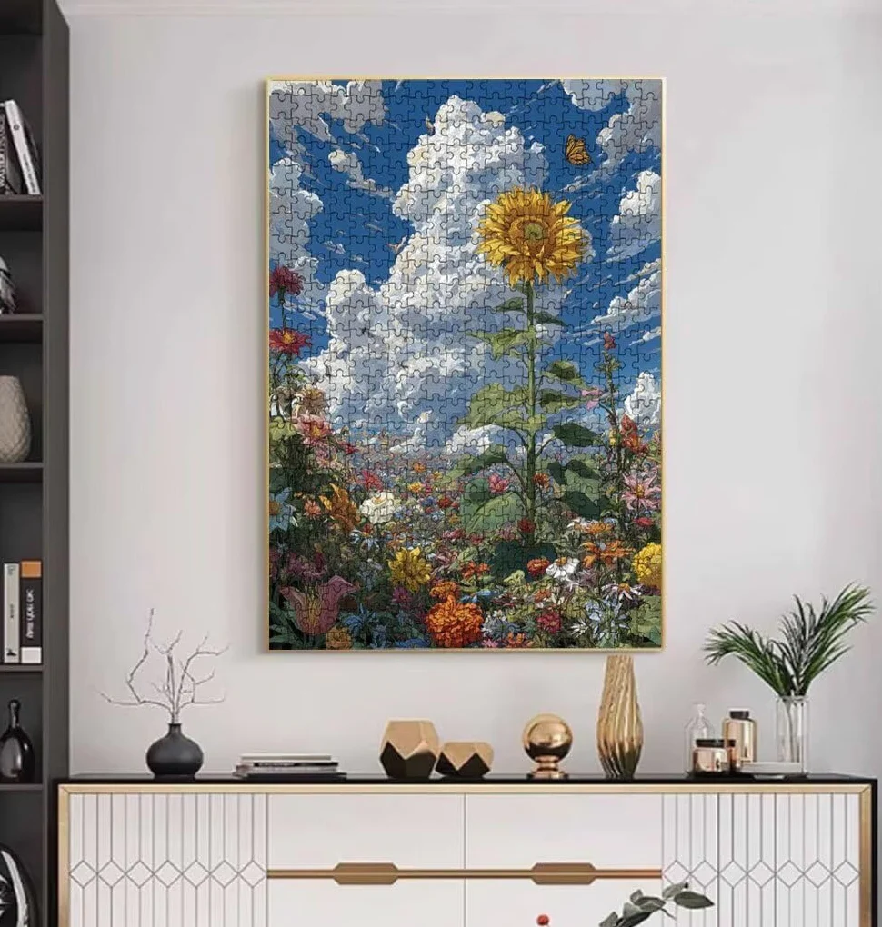 Puzzle 1000 Pezzi, Jigsaw Puzzle per Adulti, Girasole Giallo BLQSBGA6-473 | Puzzle Classici, Impossibile Difficile Sfidanti Puzzles, Puzzle Decorativo per La Famiglia, Come Regalo e Decorazione Pareti