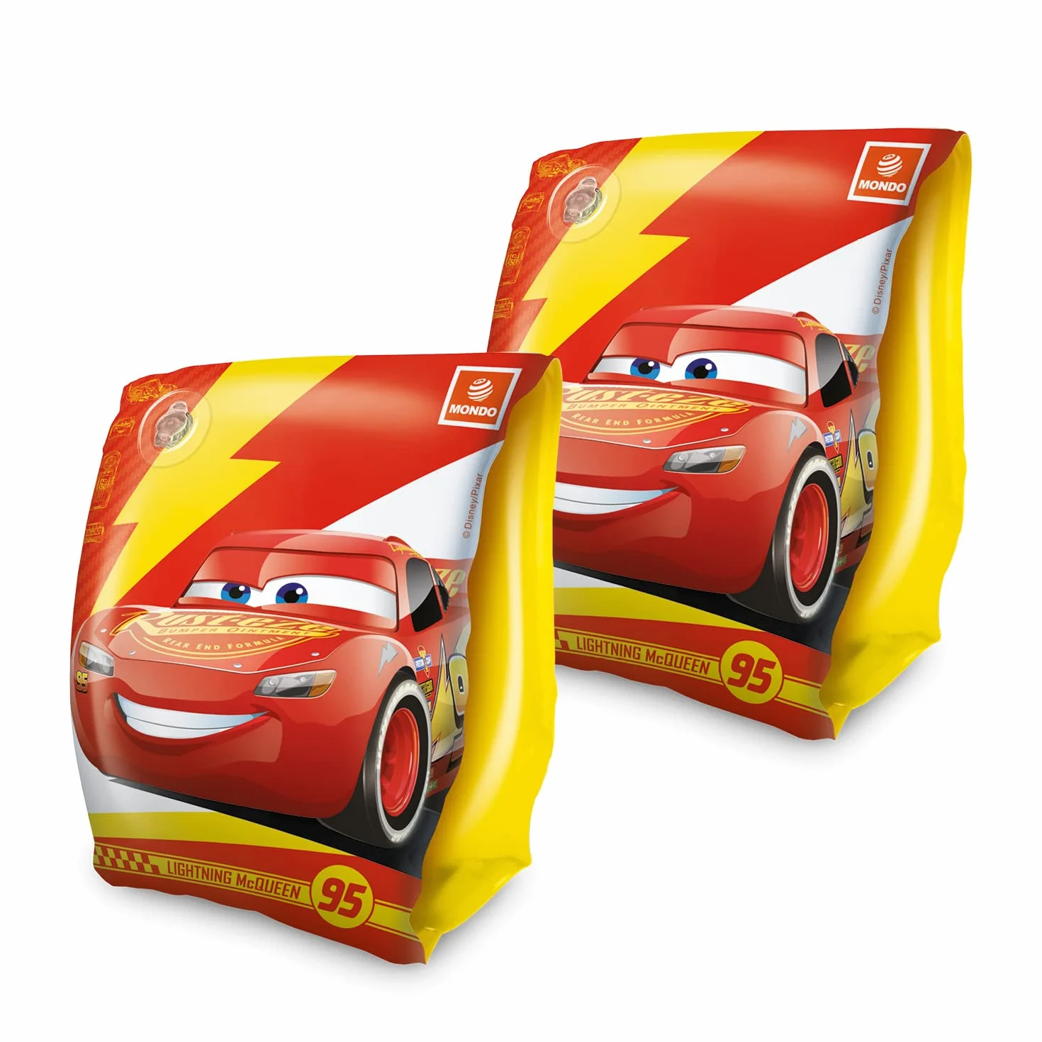 Mondo Toys - Cars 3 Arm Bands - Braccioli di Sicurezza per bambini - Materiale PVC - Adatti a bambini da 2 a 6 anni con Peso 6-20 kg - 16241