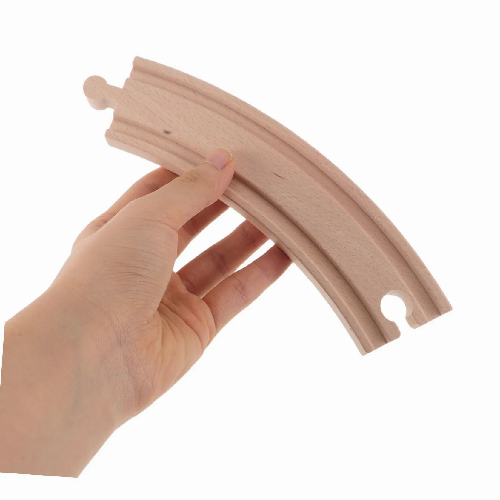 SUPVOX Espansione Binari Treno in Legno Gancio a Croce Binari Curvi e Dritti Accessori di Gioco per Trenini in Legno Compatibili con Treni