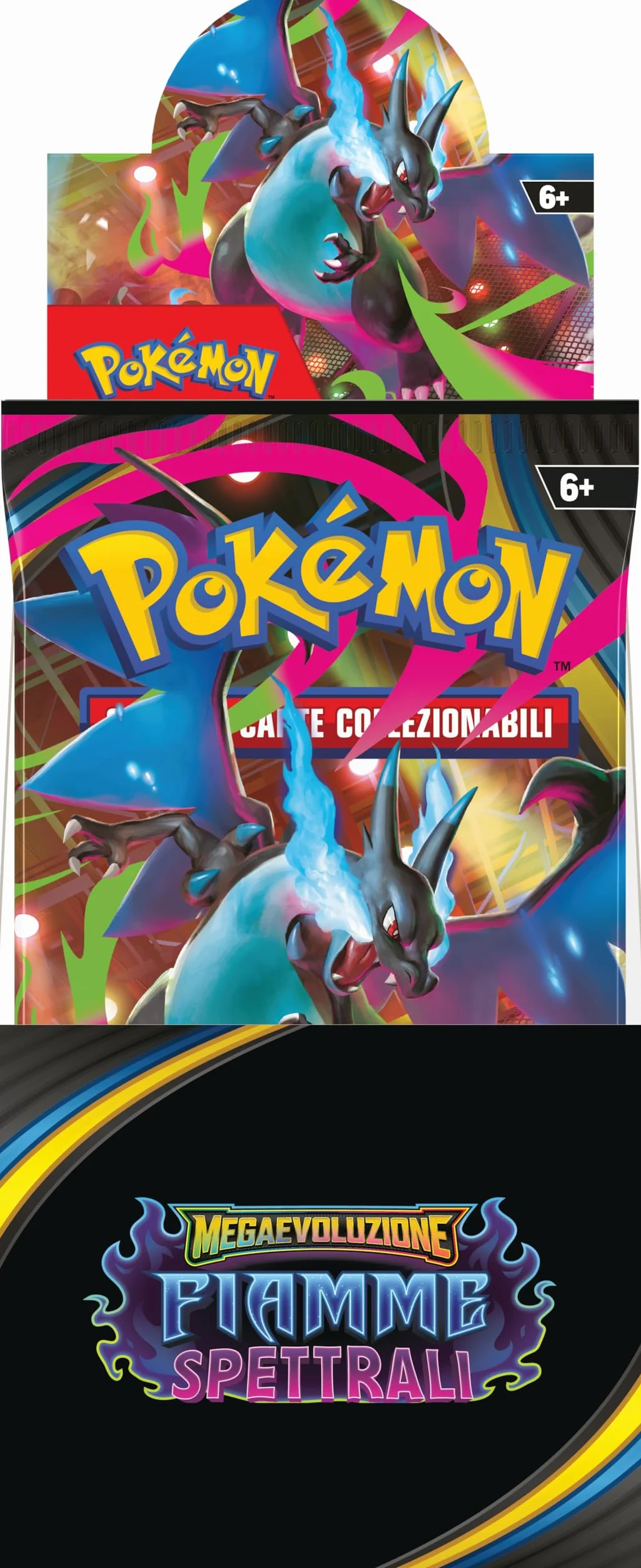 Pokémon: espositore di buste dell’espansione Megaevoluzione - Fiamme Spettrali del GCC Pokémon (18 buste di espansione)