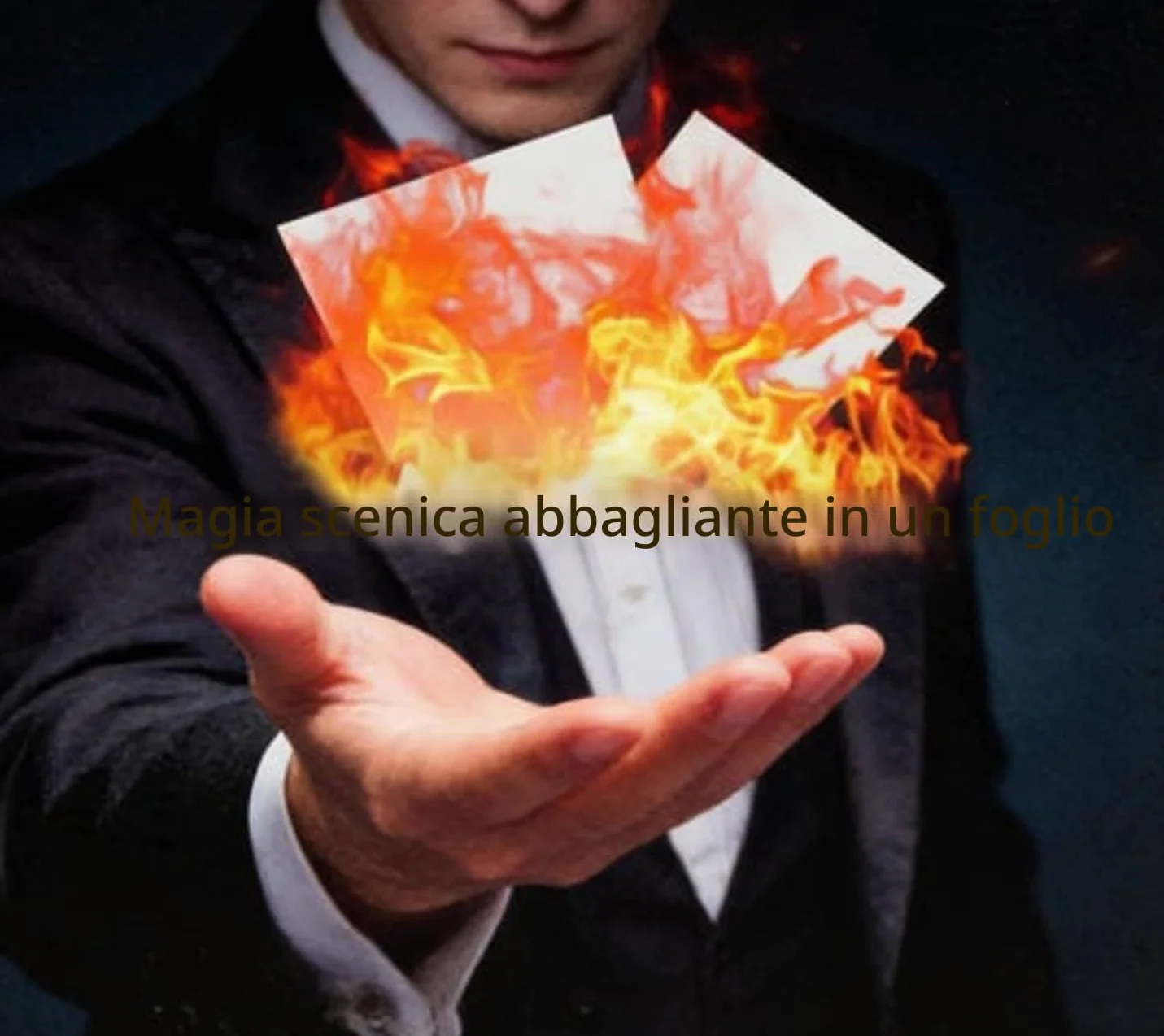 Carta Magica 50 pezzi, Carte Desideri Veloci, Puntelli da Palco Effetto Svanente Scintillante per Maghi 10×10 cm