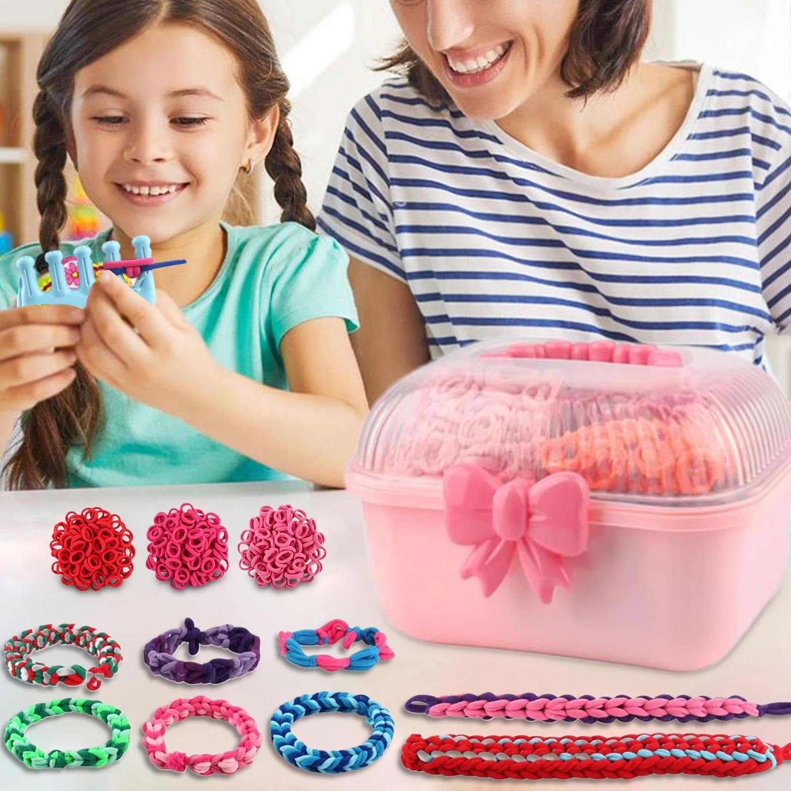 Kit Per Creare Braccialetti Kit Per Creare Braccialetti Artigianato Per | Giochi Con Elastico Creazione Gioielli Fai Da Te Attività Regalo Teen Natale Compleanno