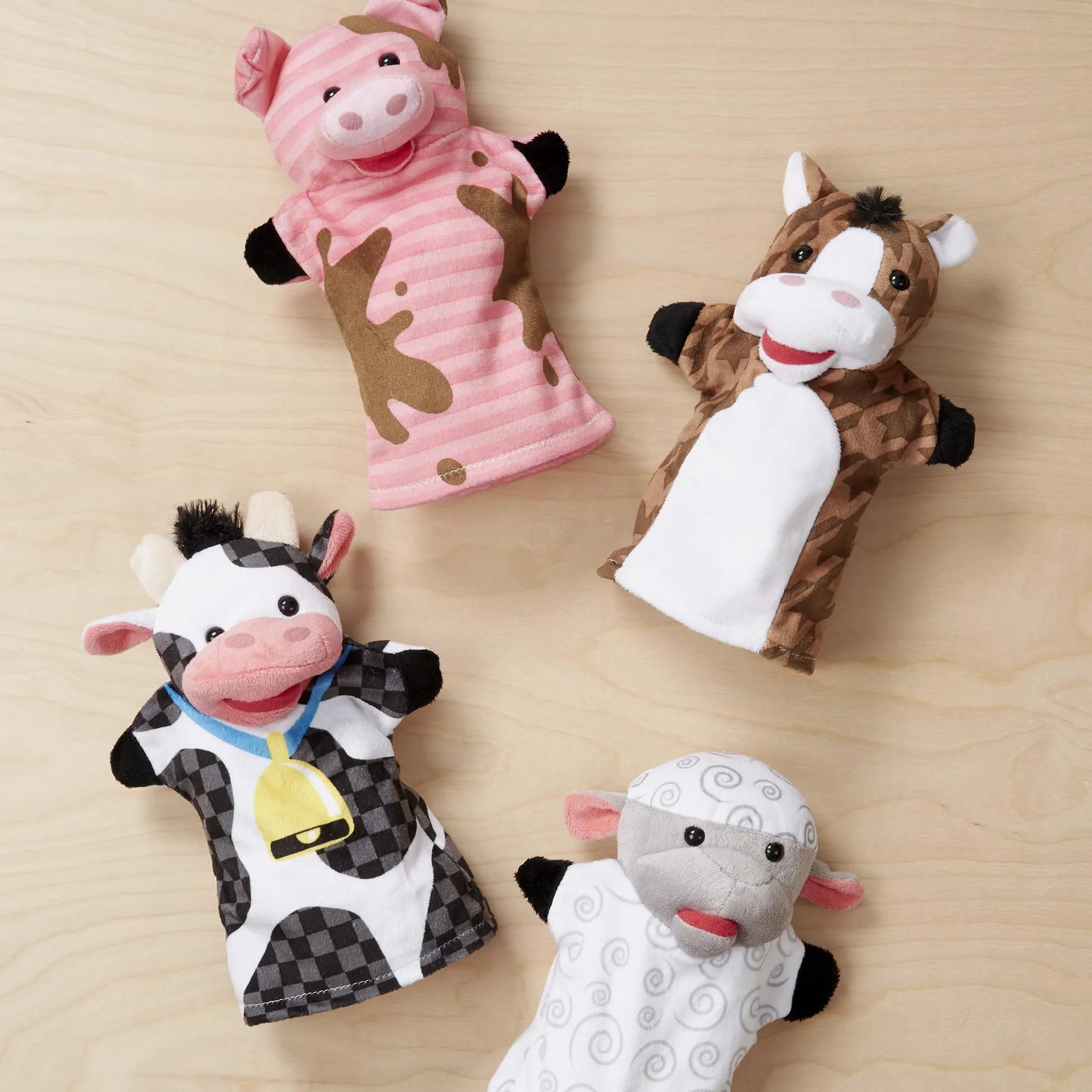 Melissa & Doug Marionette Da Mano Animali Della Fattoria Bambini 2 Anni