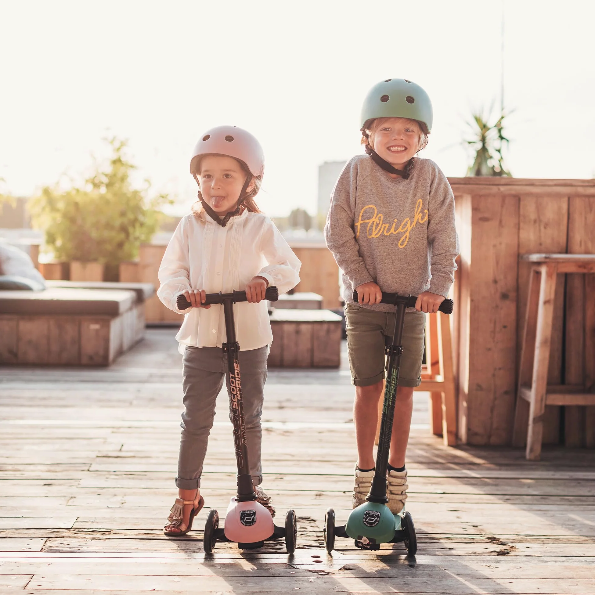Scoot&Ride Highwaykick - Monopattino a 3 LED, colore: Rosa