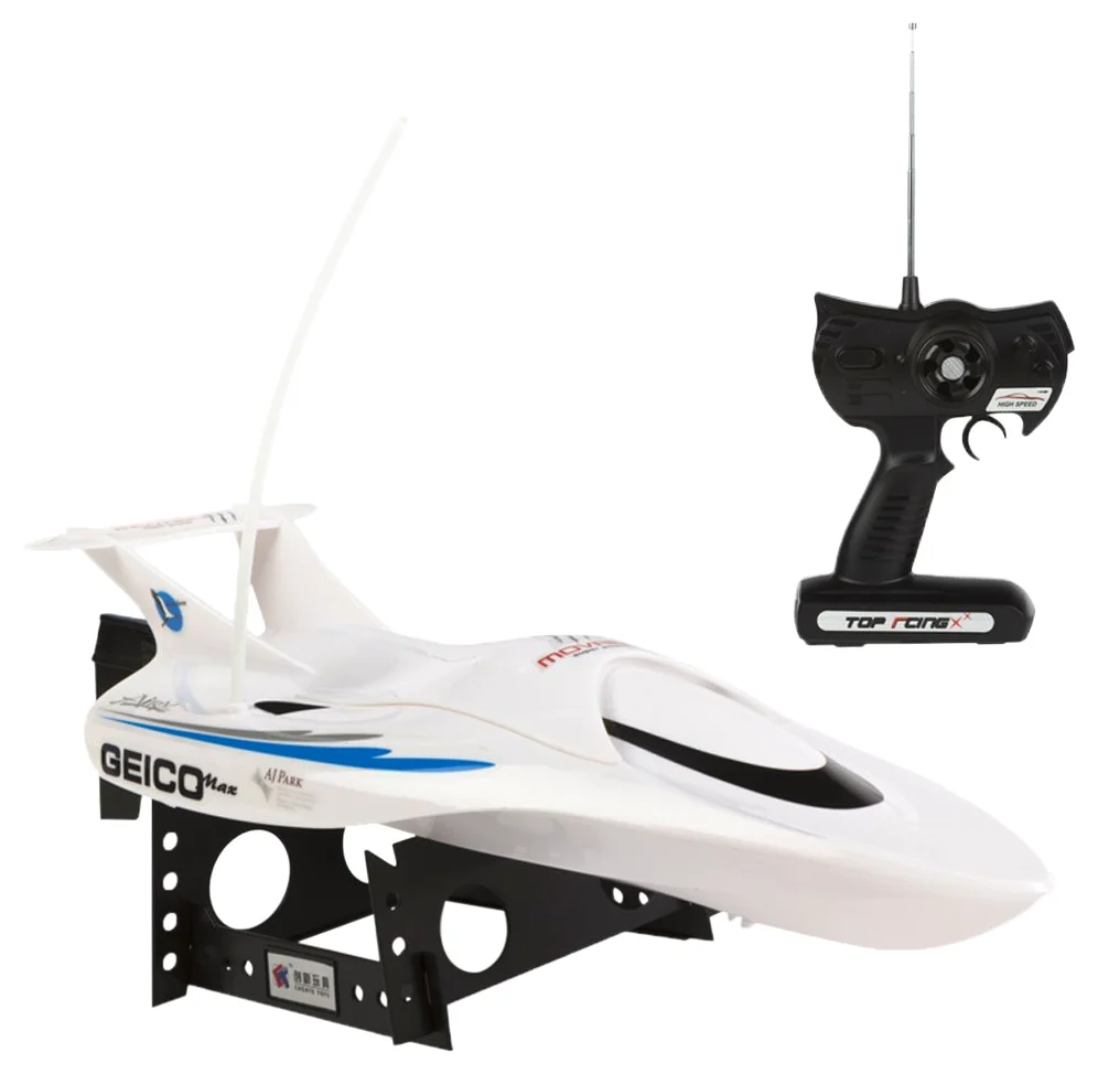 ColorBaby – Motoscafo radiocomandato, Dotato di Batteria Bianco