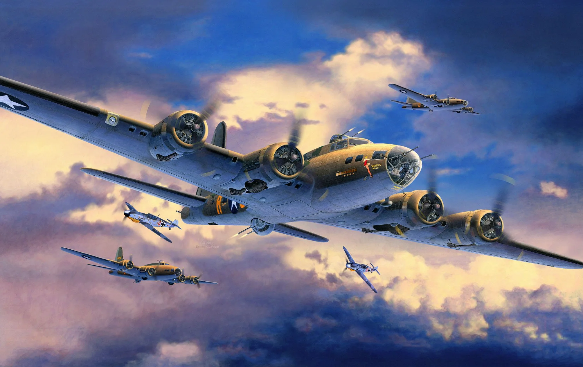 Revell B-17F Memphis Belle Kit di Modello in Plastica Scala 1:72
