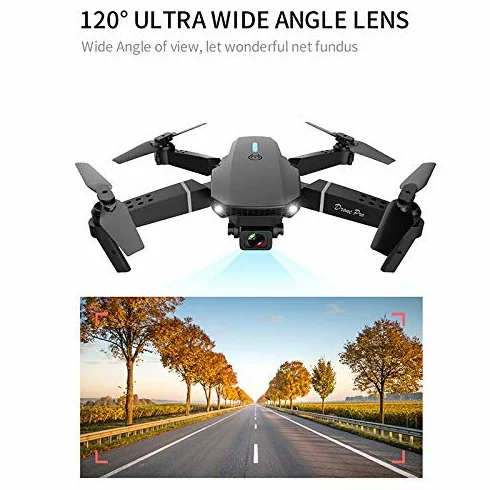Malloy E88 WiFi FPV Drone con Grandangolare 4K HD Dual Camera Pieghevole Altitude Hold RC Quadcopter Profesional Drones