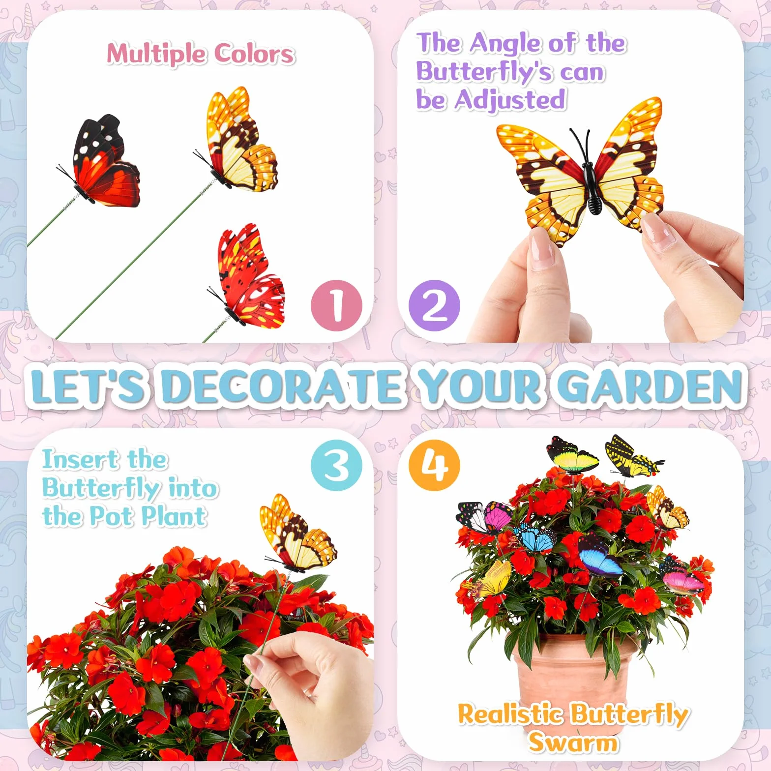 deAO Set di Attrezzi da Giardinaggio, per Bambini, inlcuso Pala Sicura, Rastrello,Forcella, Guanti, Grembiule, Annaffiatoio e Borsa in Tela, Kit per Il Giardinaggio Adatto a Ragazzi e Ragazze, Rosa