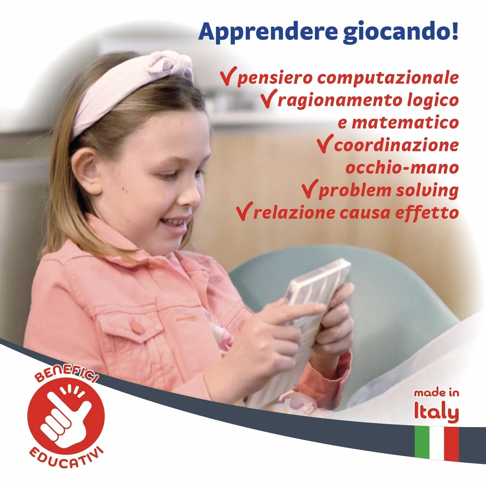 Quercetti Pallino Travel, Giochi Bambini 4 Anni Fino agli 8, Gioco di Strategia con Palline Colorate per Bambini, Schede e Mosaico, Giochi Educativi 4 Anni, Made in Italy