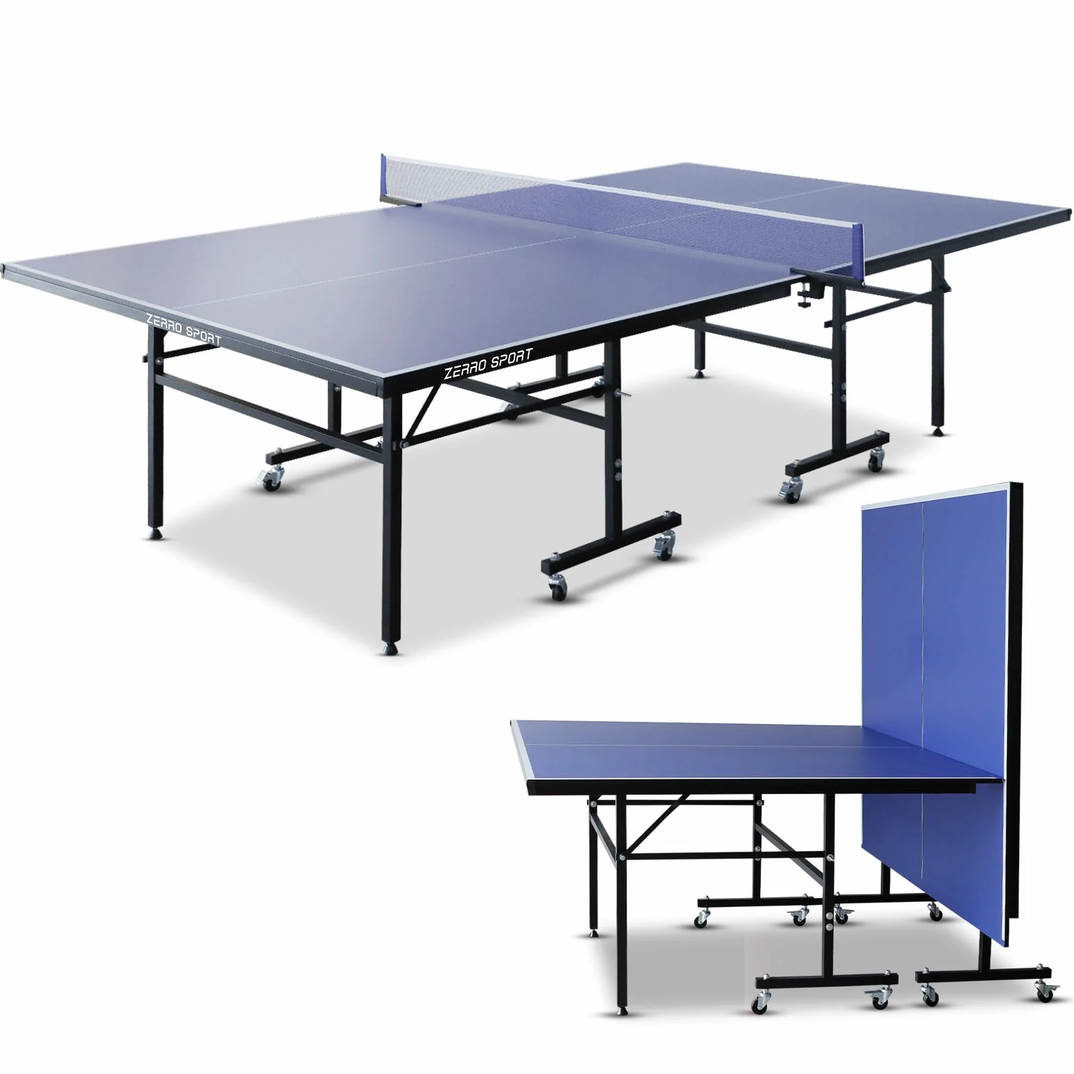 ZERRO Tavolo Ping Pong Pieghevole Interno MDP 15 mm 274x152.5x76 cm