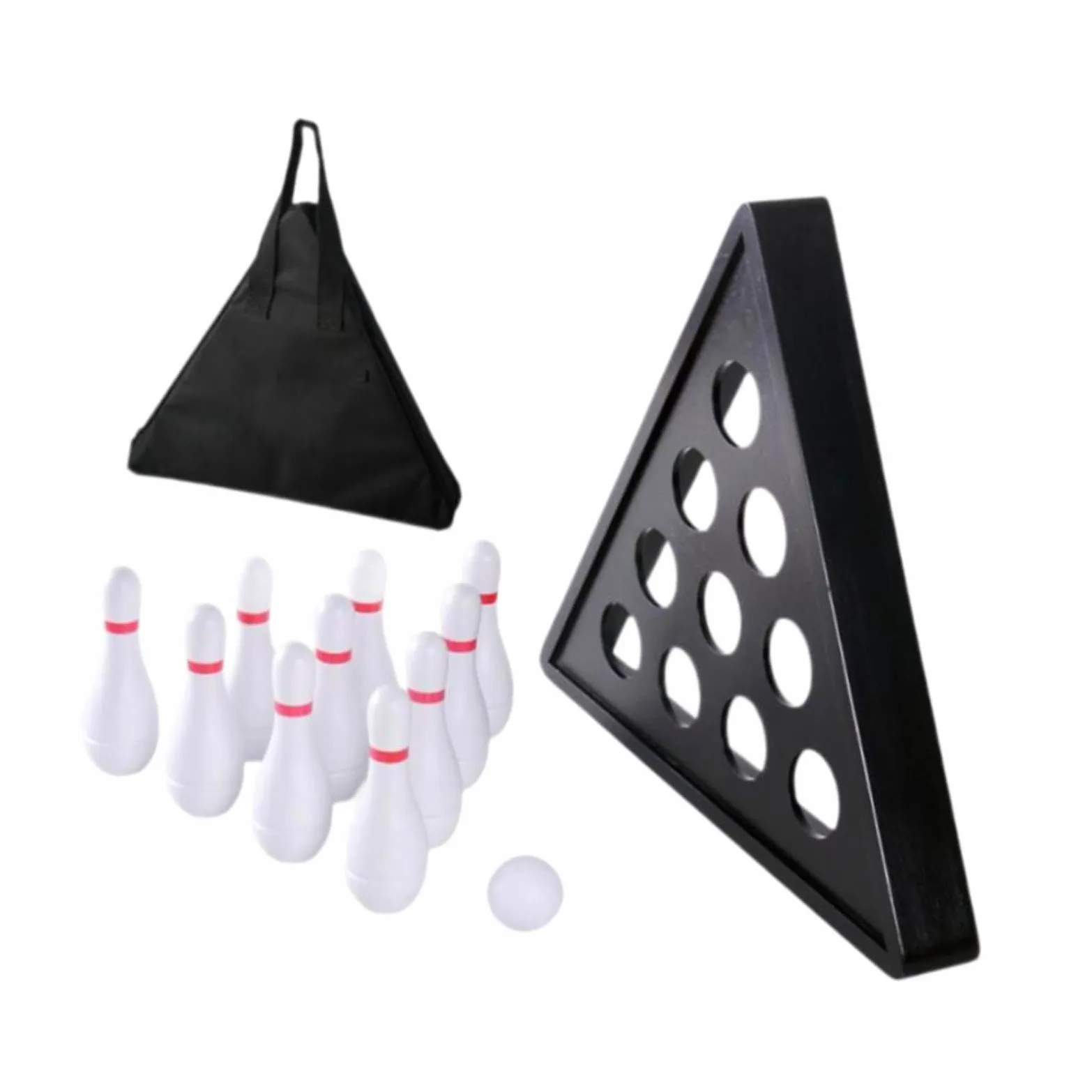 Set di Birilli da Bowling per Tavolo da Shuffleboard con Borsa Portaoggetti per Divertimento