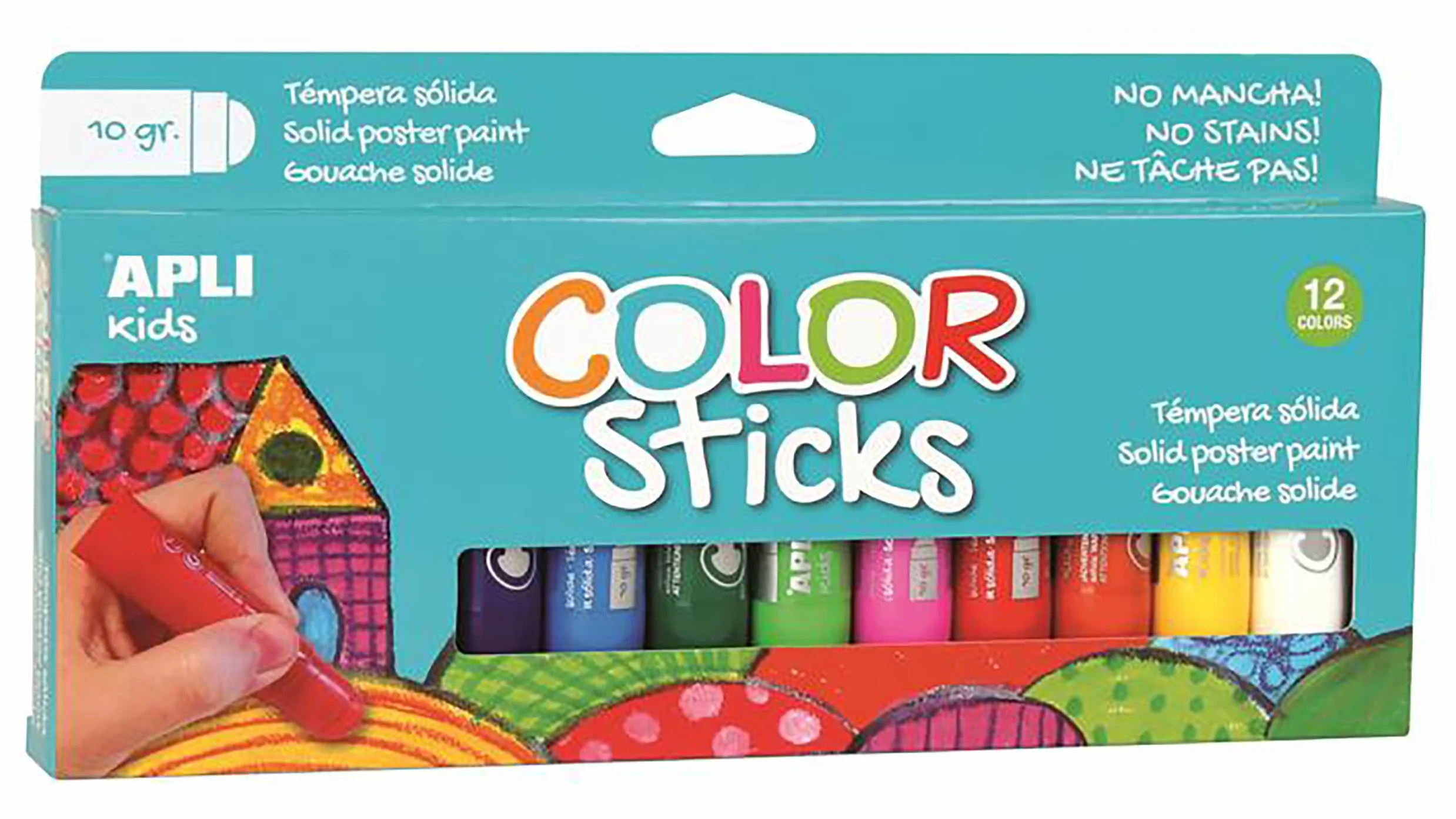 APLI Kids 14228 12 barre di tempera